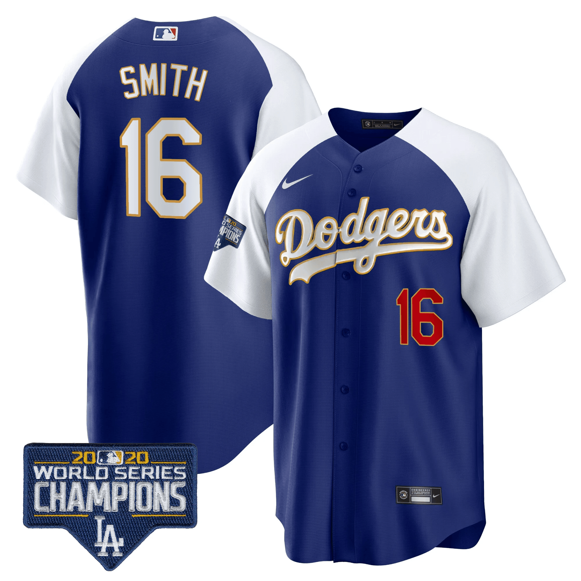 Men’s World Series Champions Patch Cool Base Gold Trim Jersey