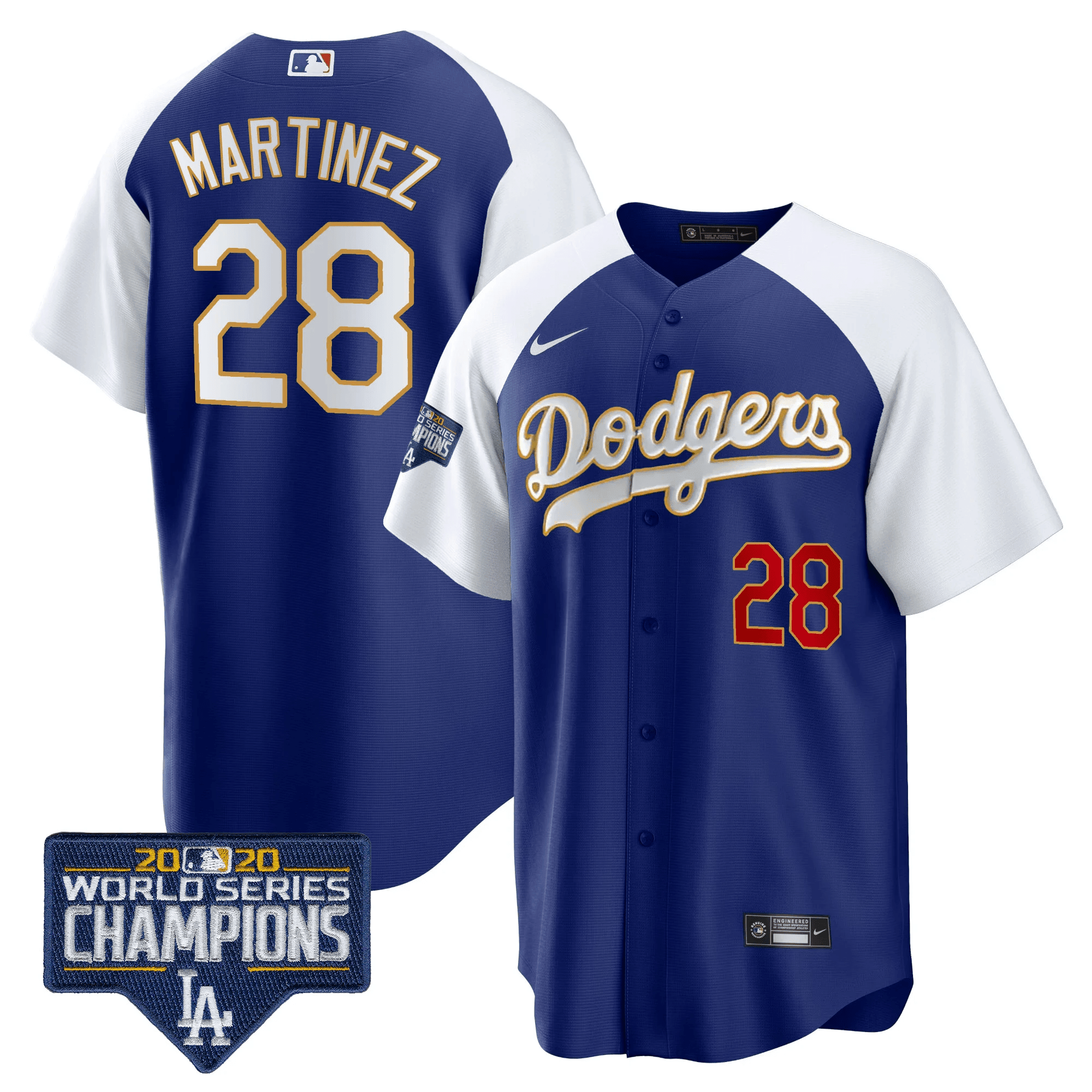 Men’s World Series Champions Patch Cool Base Gold Trim Jersey