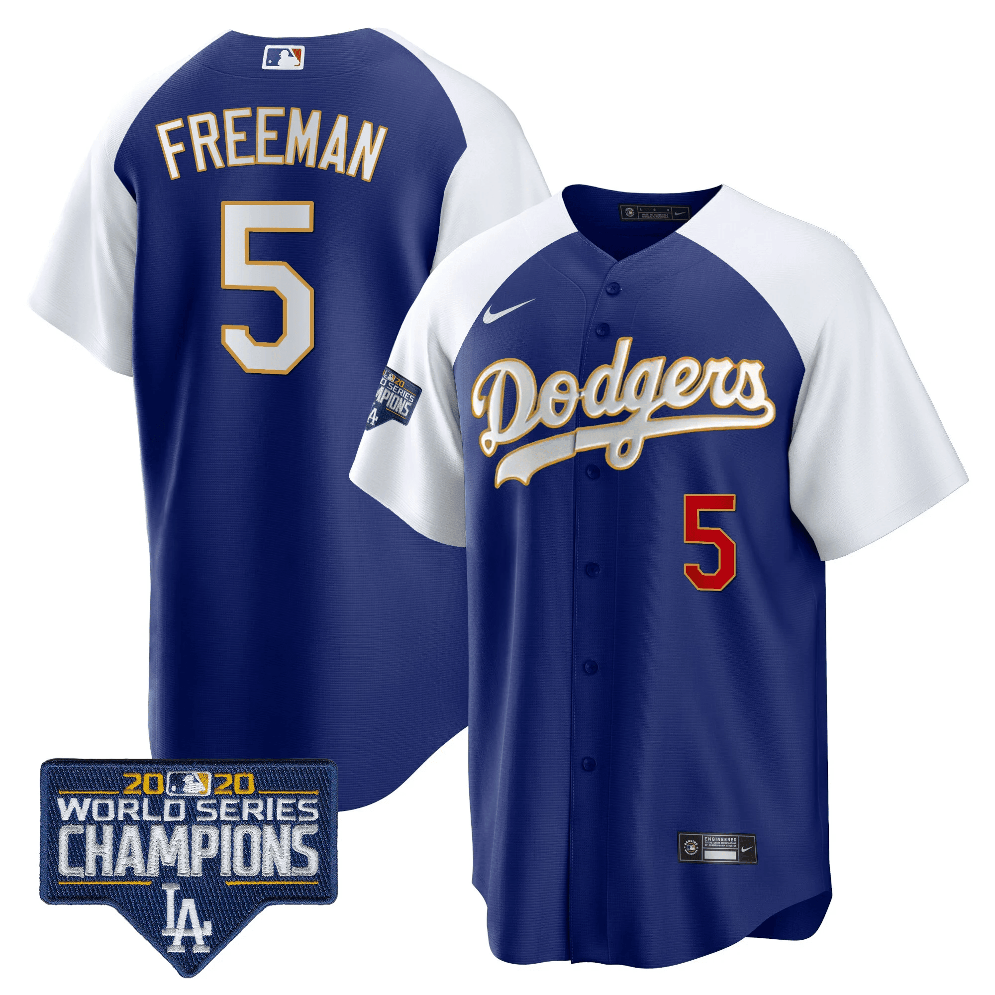 Men’s World Series Champions Patch Cool Base Gold Trim Jersey