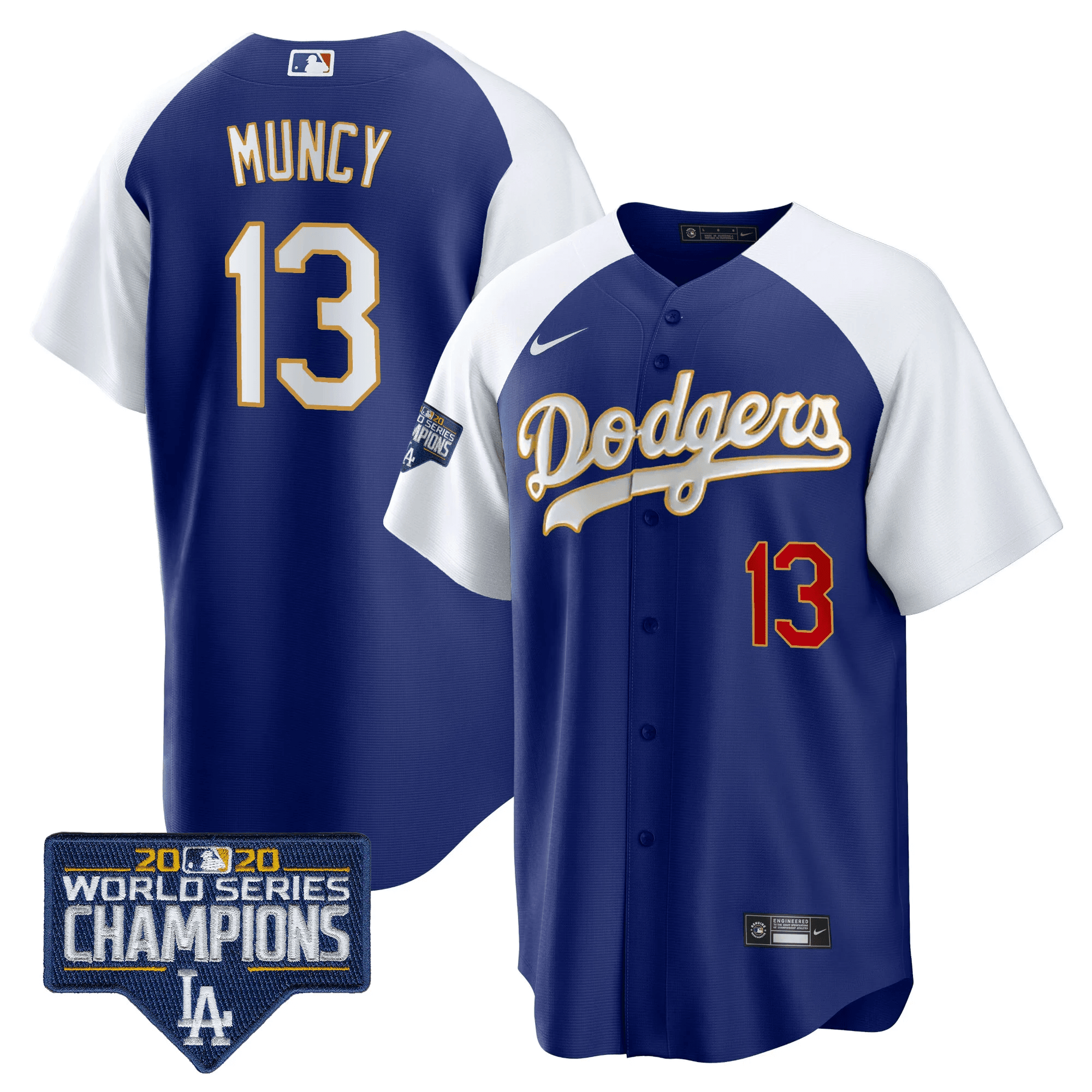 Men’s World Series Champions Patch Cool Base Gold Trim Jersey