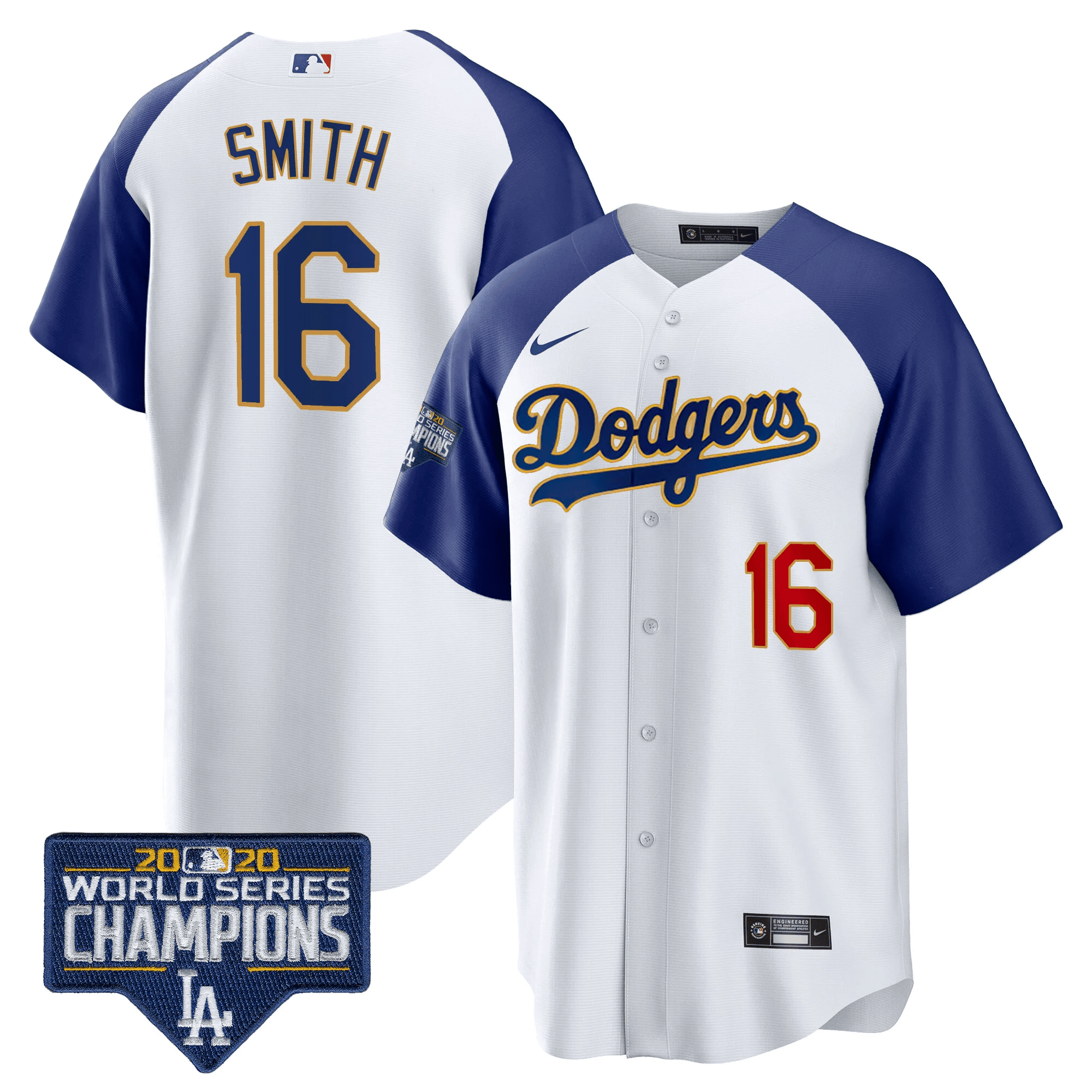 Men’s World Series Champions Patch Cool Base Gold Trim Jersey