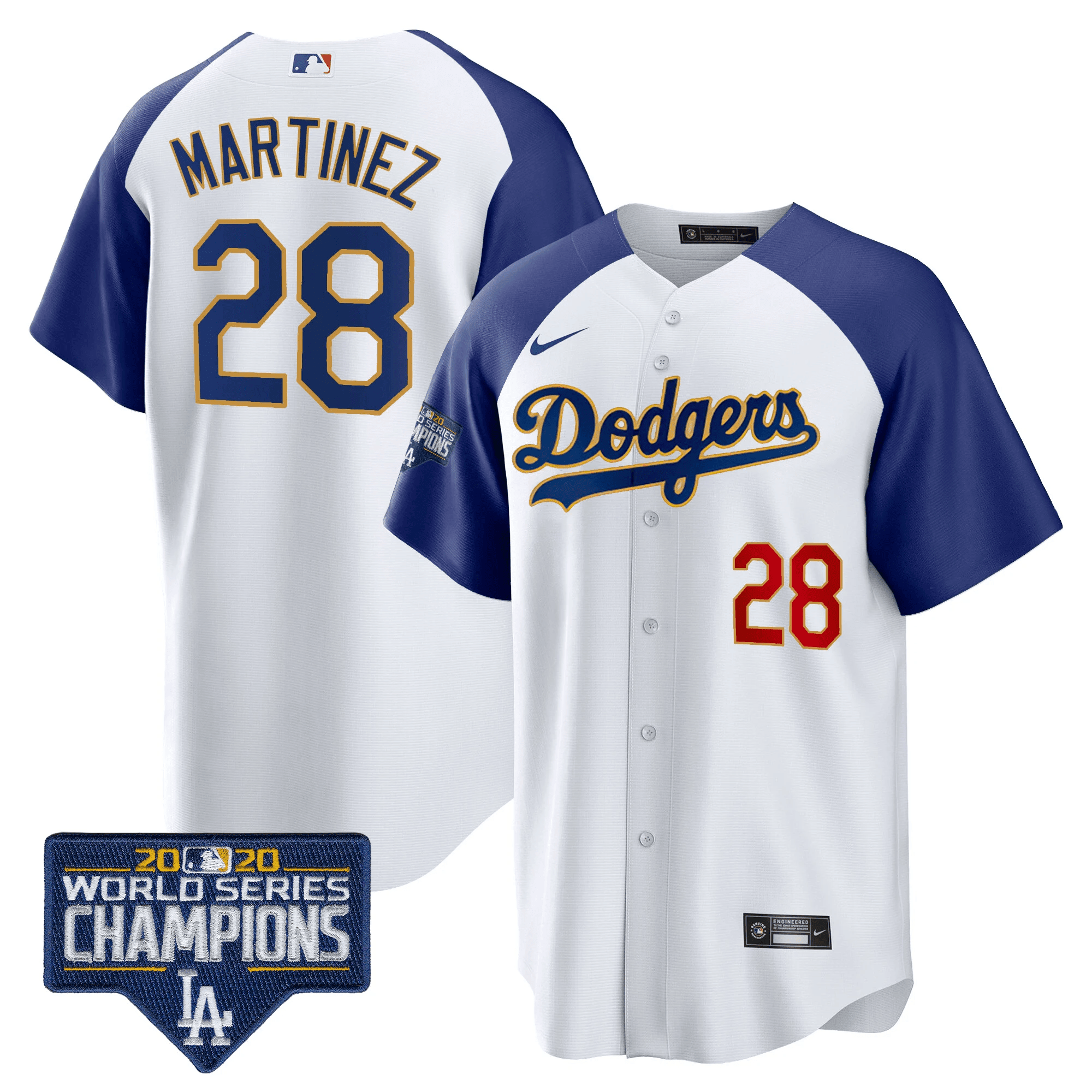 Men’s World Series Champions Patch Cool Base Gold Trim Jersey