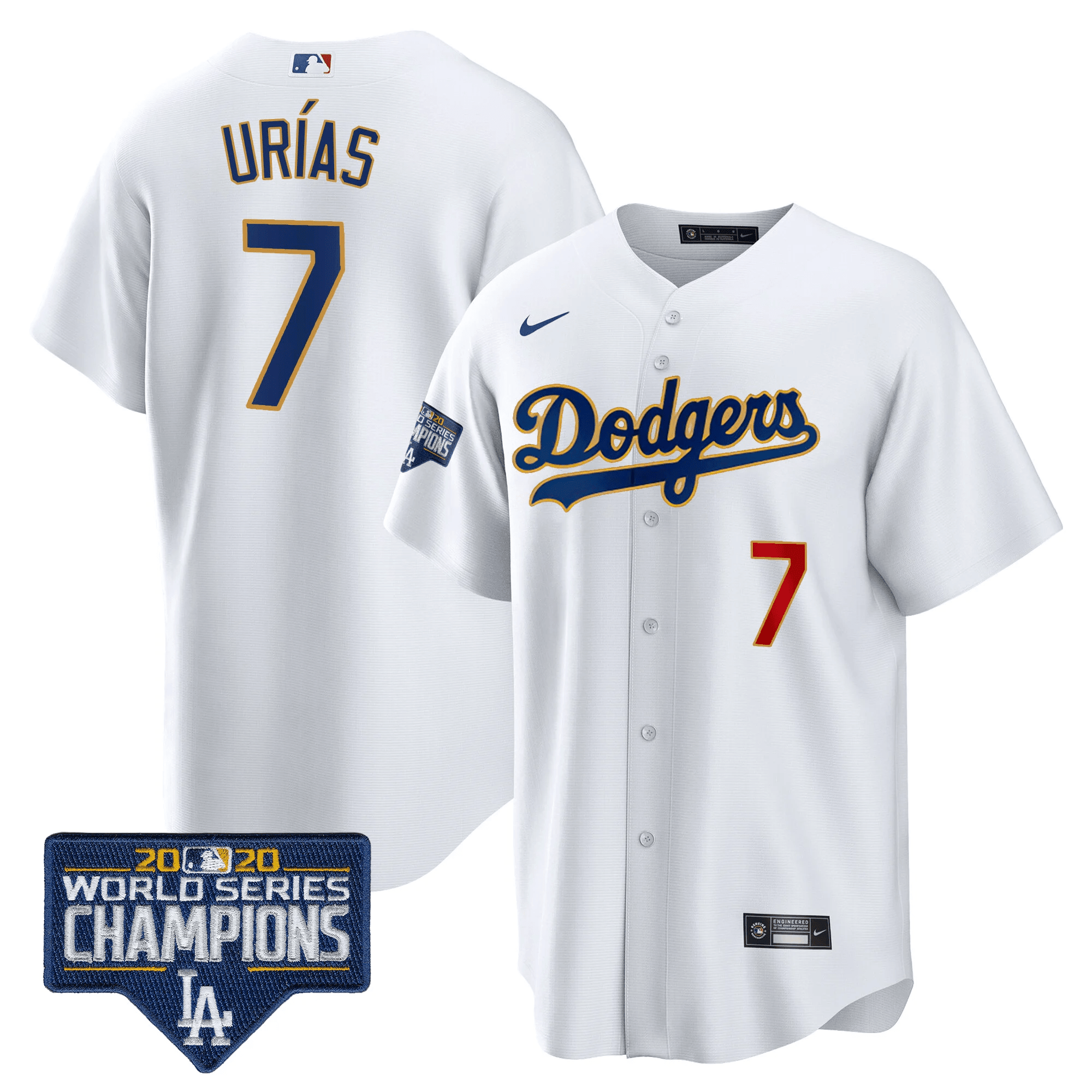 Men’s World Series Champions Patch Cool Base Gold Trim Jersey