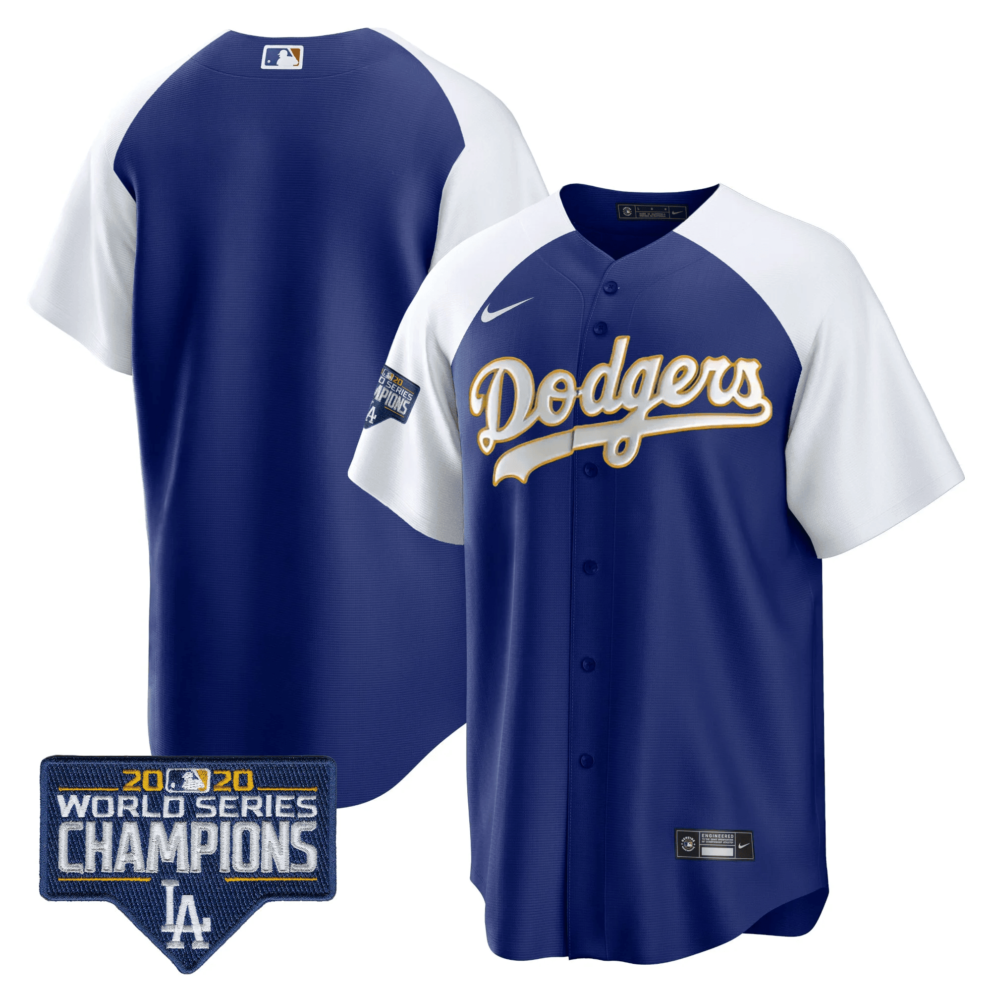 Men’s World Series Champions Patch Cool Base Gold Trim Jersey
