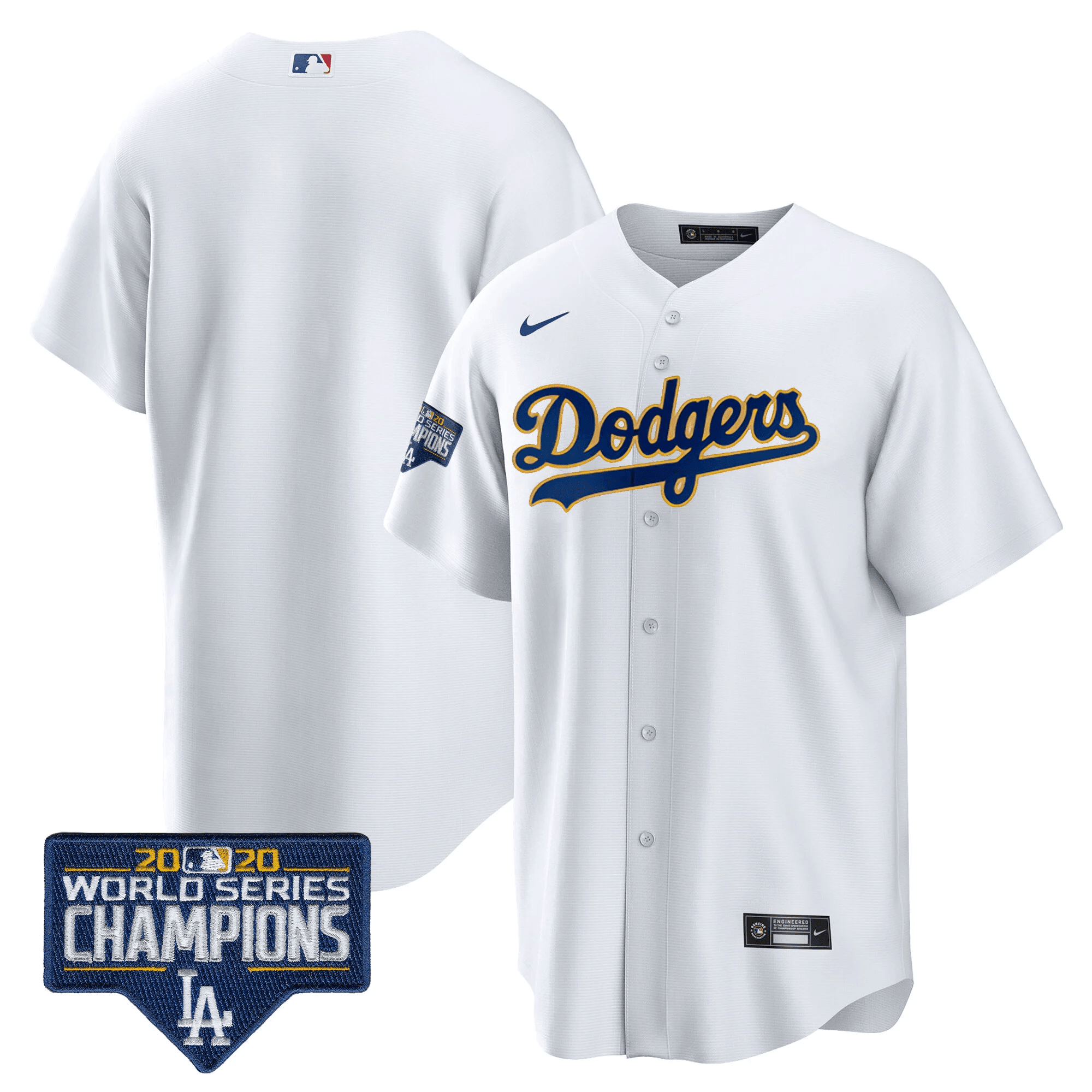 Men’s World Series Champions Patch Cool Base Gold Trim Jersey