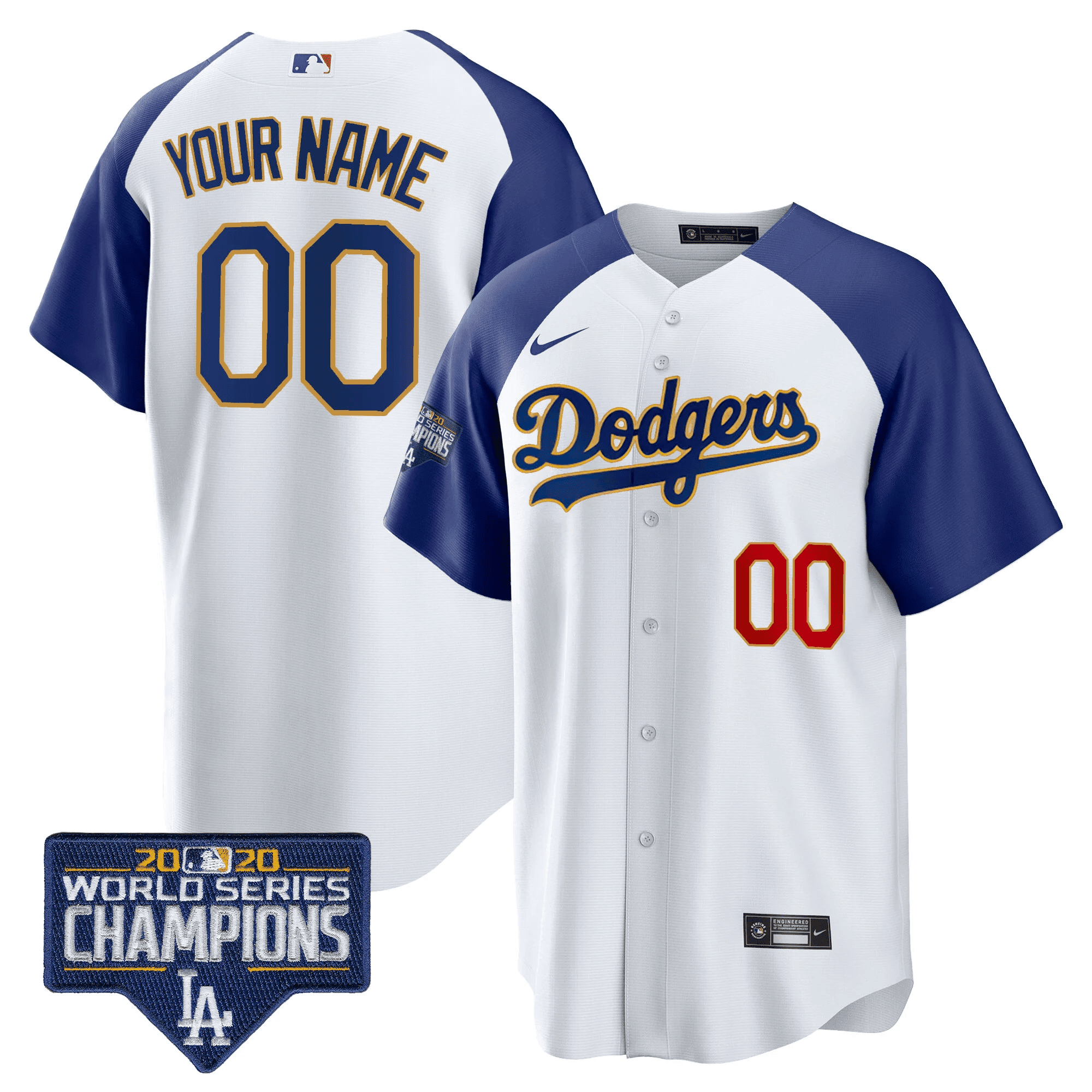World Series Champions Patch Cool Base Custom Jersey