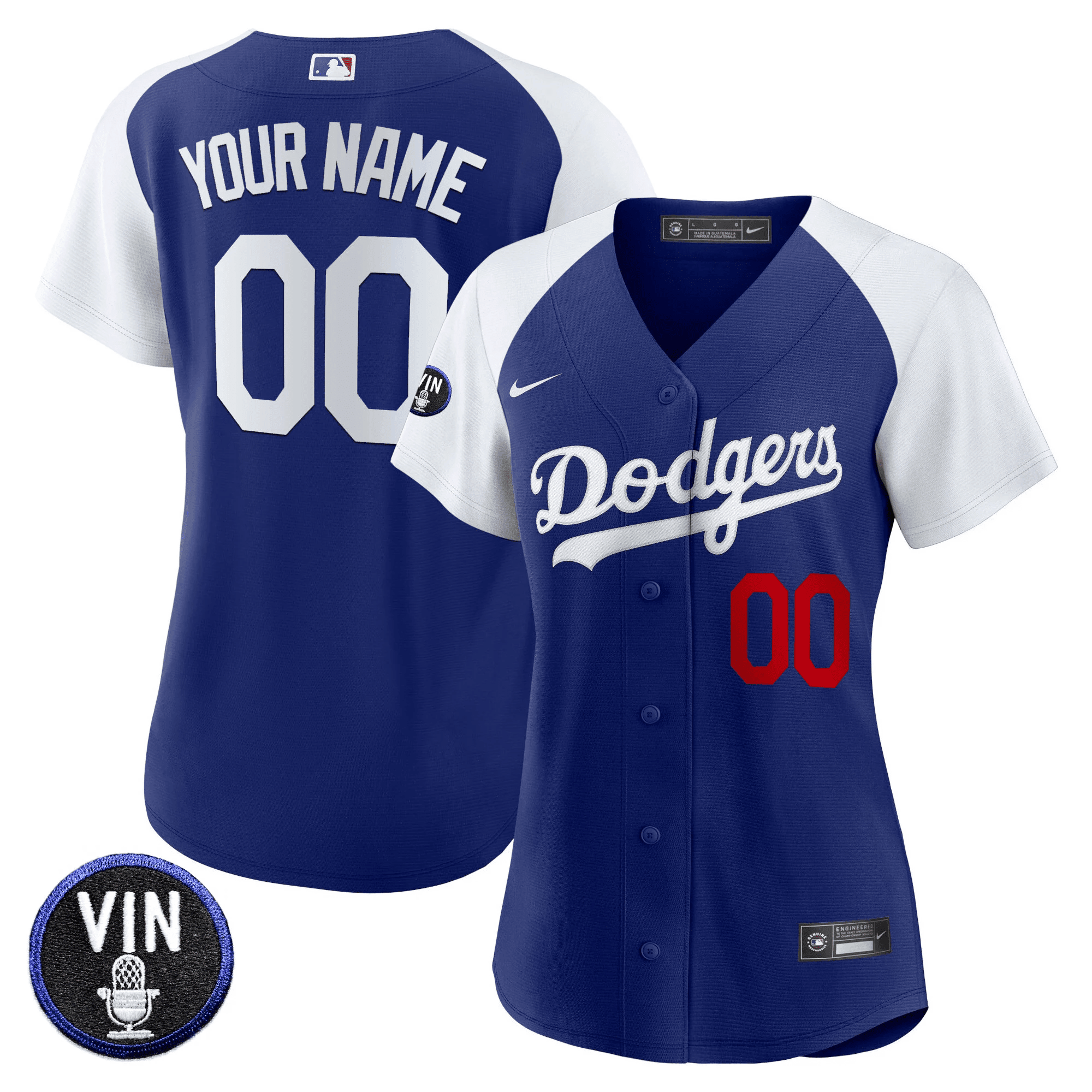 Vin Scully Patch Flex Base Custom Jersey