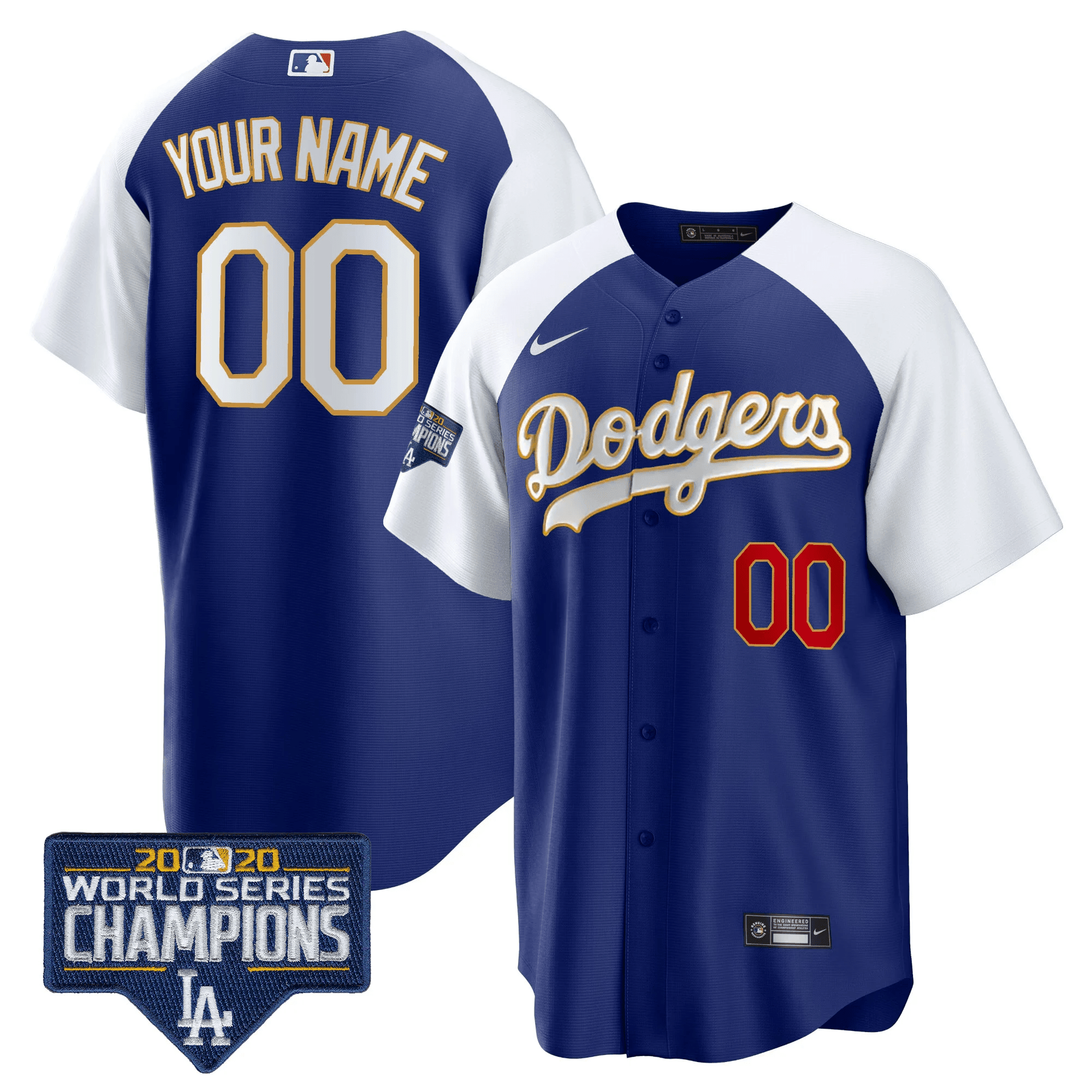 World Series Champions Patch Cool Base Custom Jersey