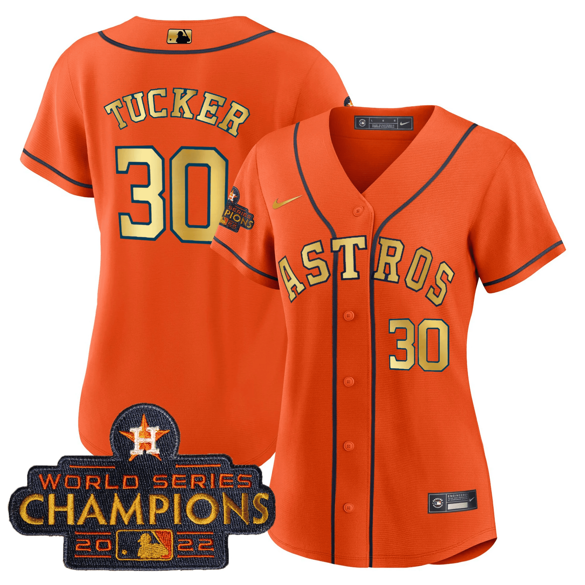 Women’s 2023 Champions Orange Gold Jersey