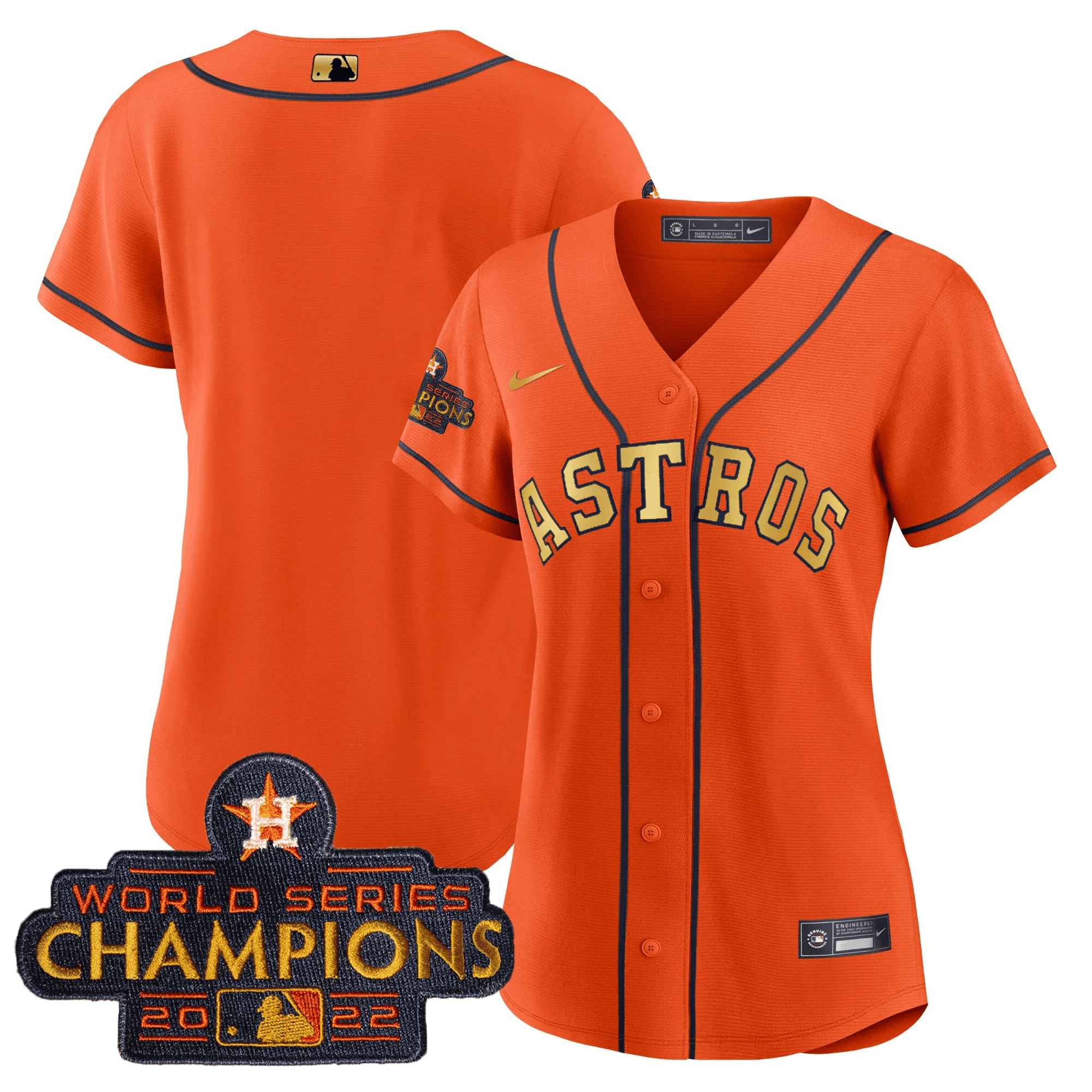 Women’s 2023 Champions Orange Gold Jersey