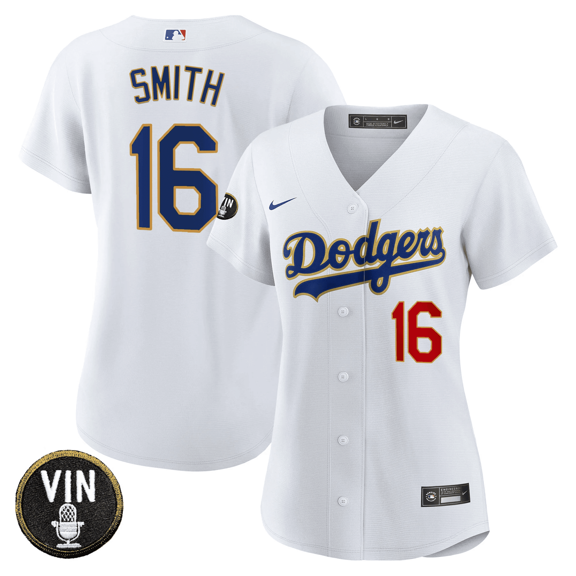 Women’s Vin Scully Patch Gold Trim Jersey