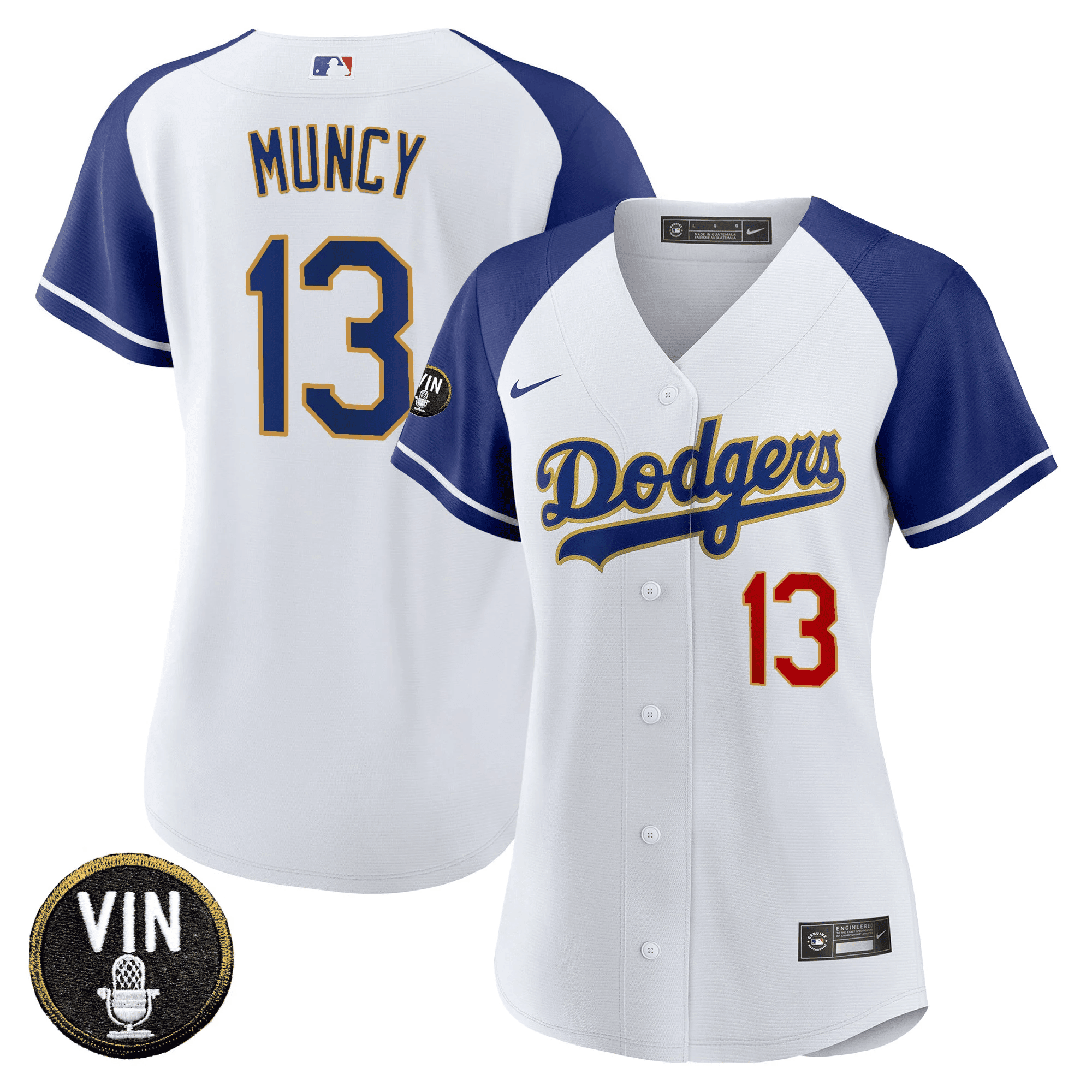 Women’s Vin Scully Patch Gold Trim Jersey