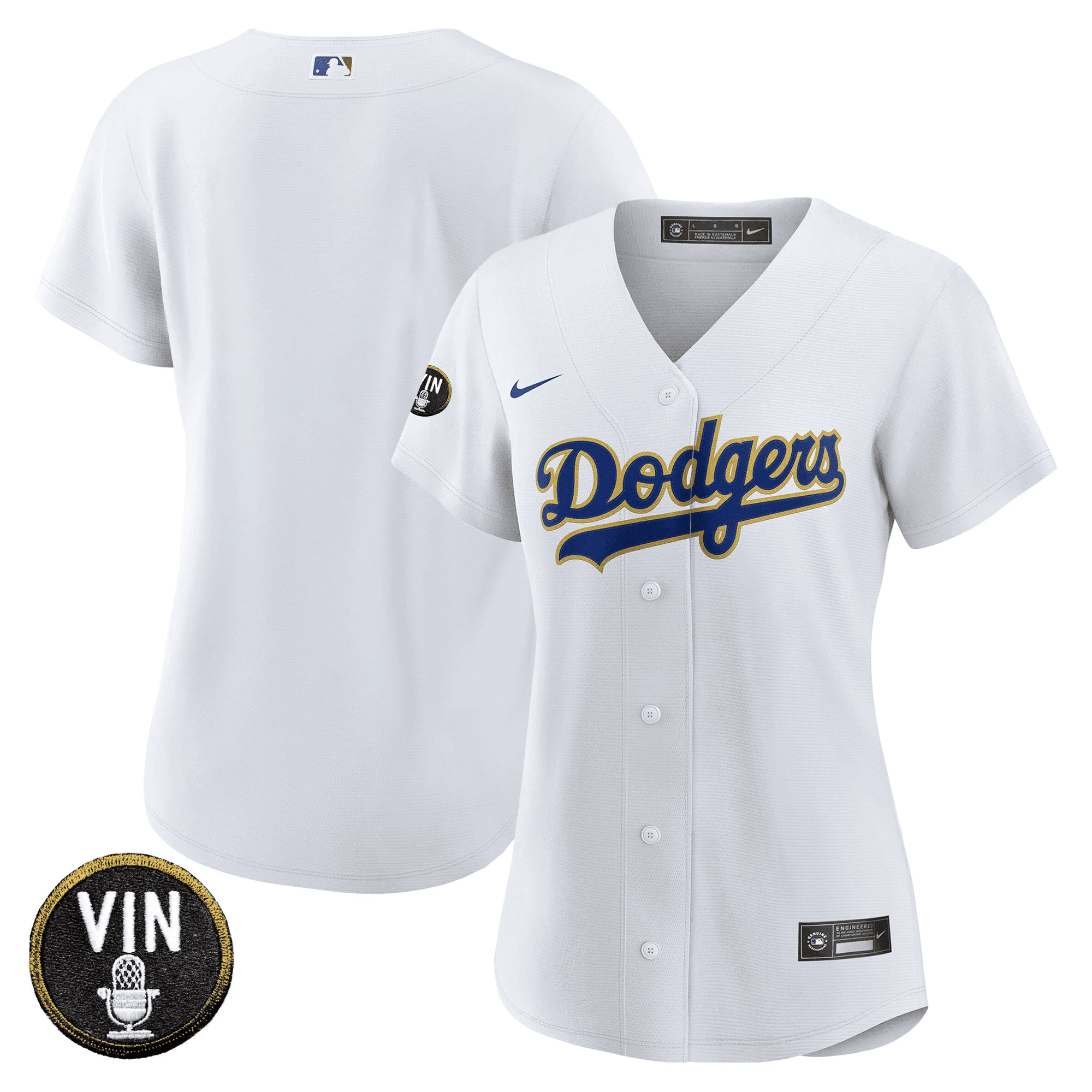 Women’s Vin Scully Patch Gold Trim Jersey