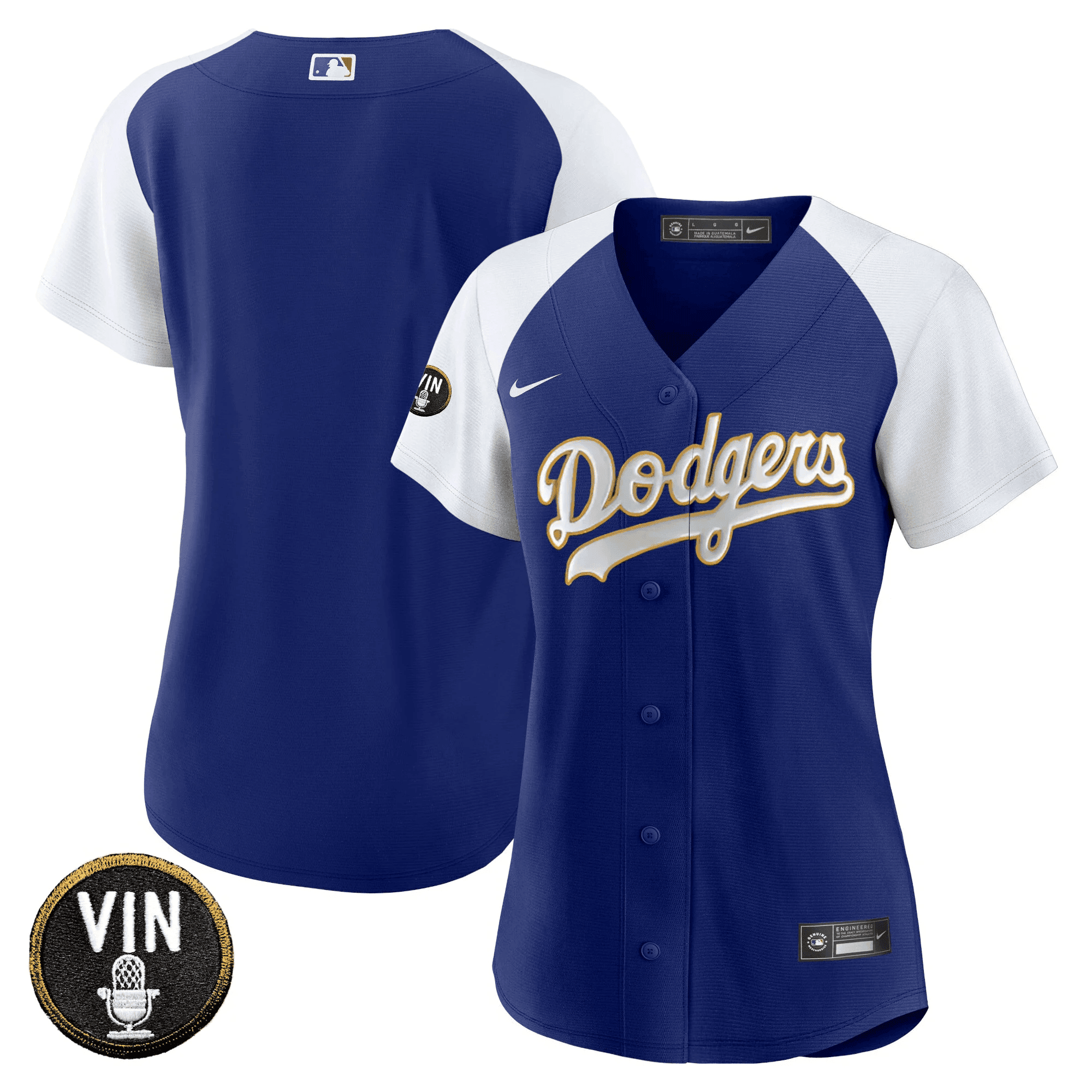 Women’s Vin Scully Patch Gold Trim Jersey