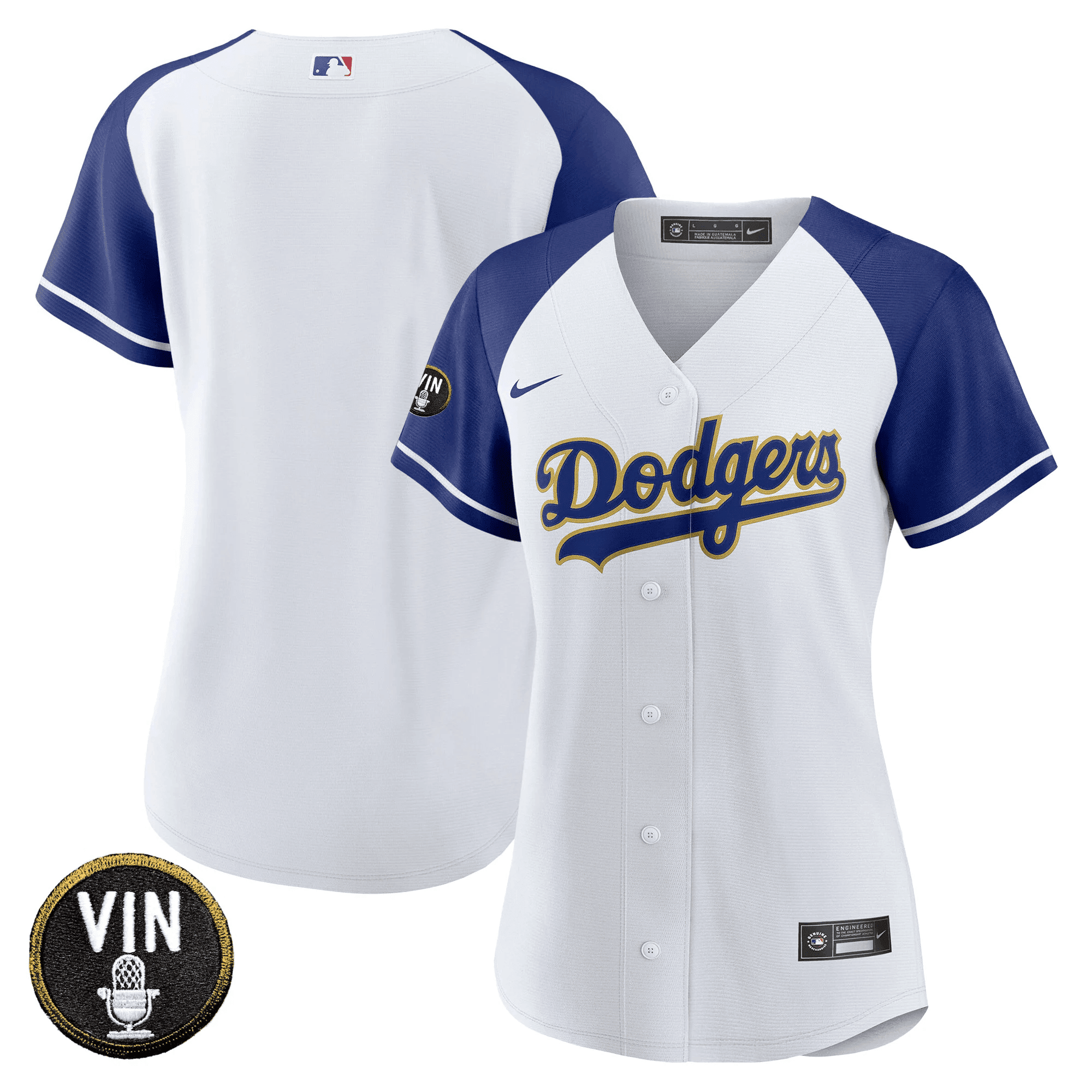 Women’s Vin Scully Patch Gold Trim Jersey