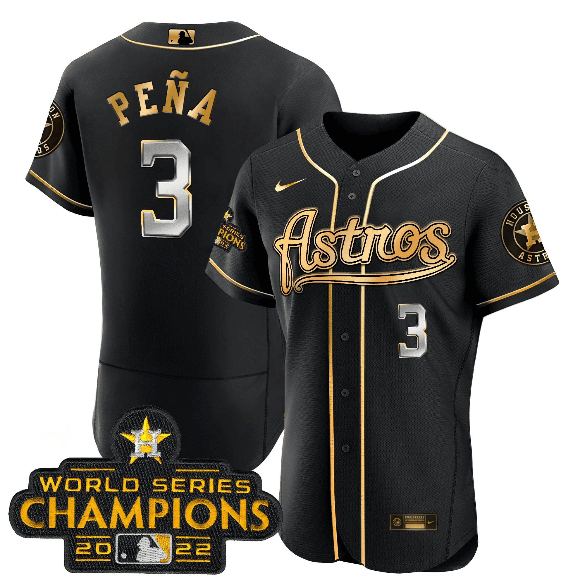 Men’s Champions & Throwback Patch Gold Jersey V2