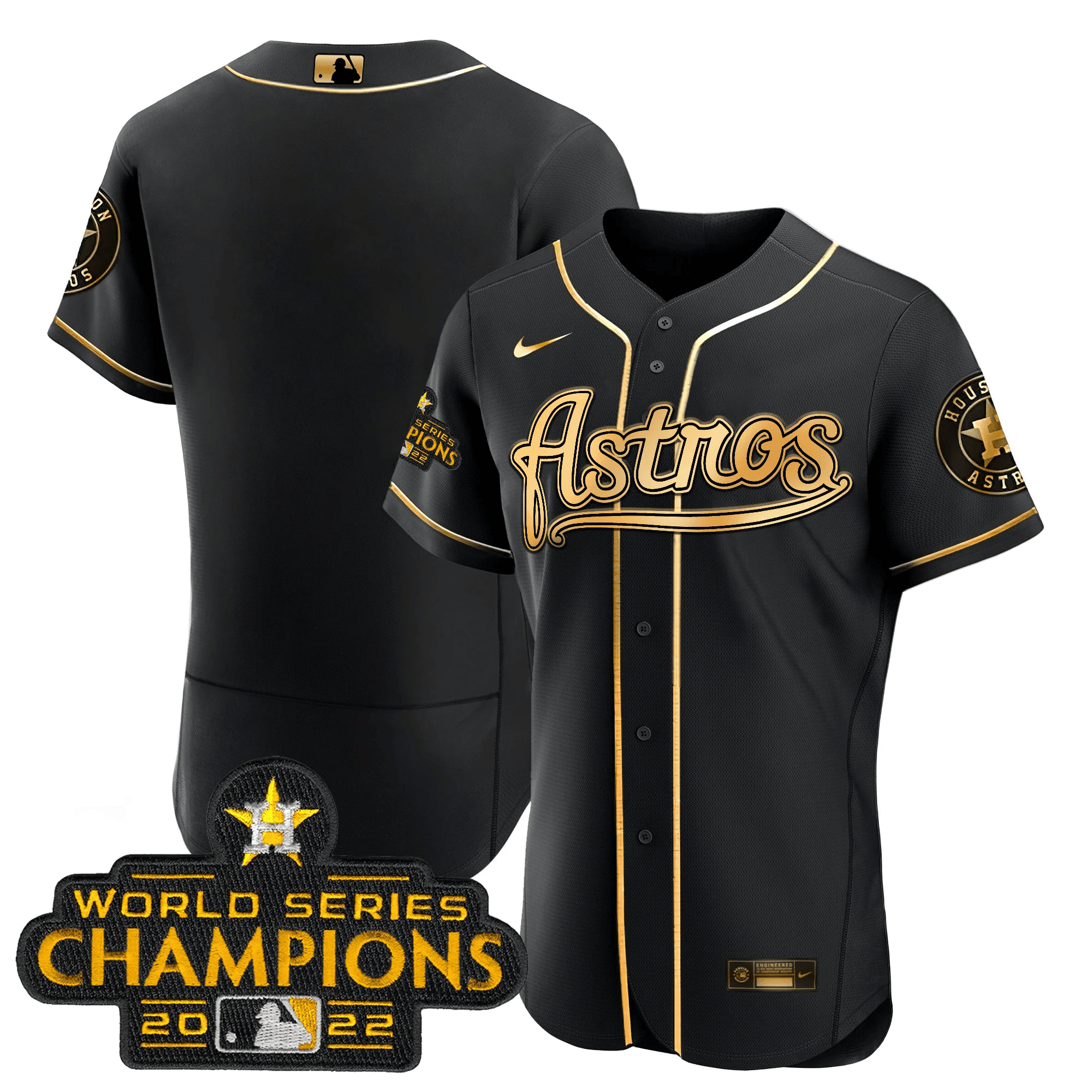 Men’s Champions & Throwback Patch Gold Jersey V2