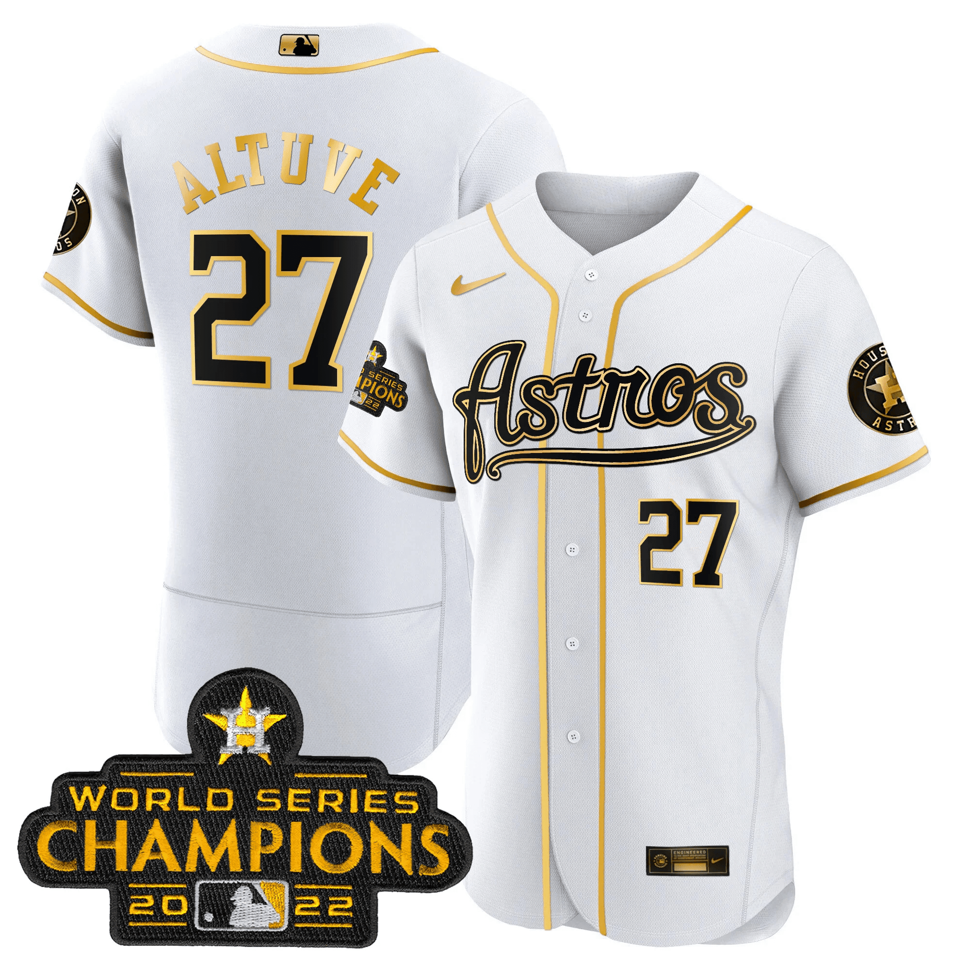 Men’s Champions & Throwback Patch Gold Jersey V2