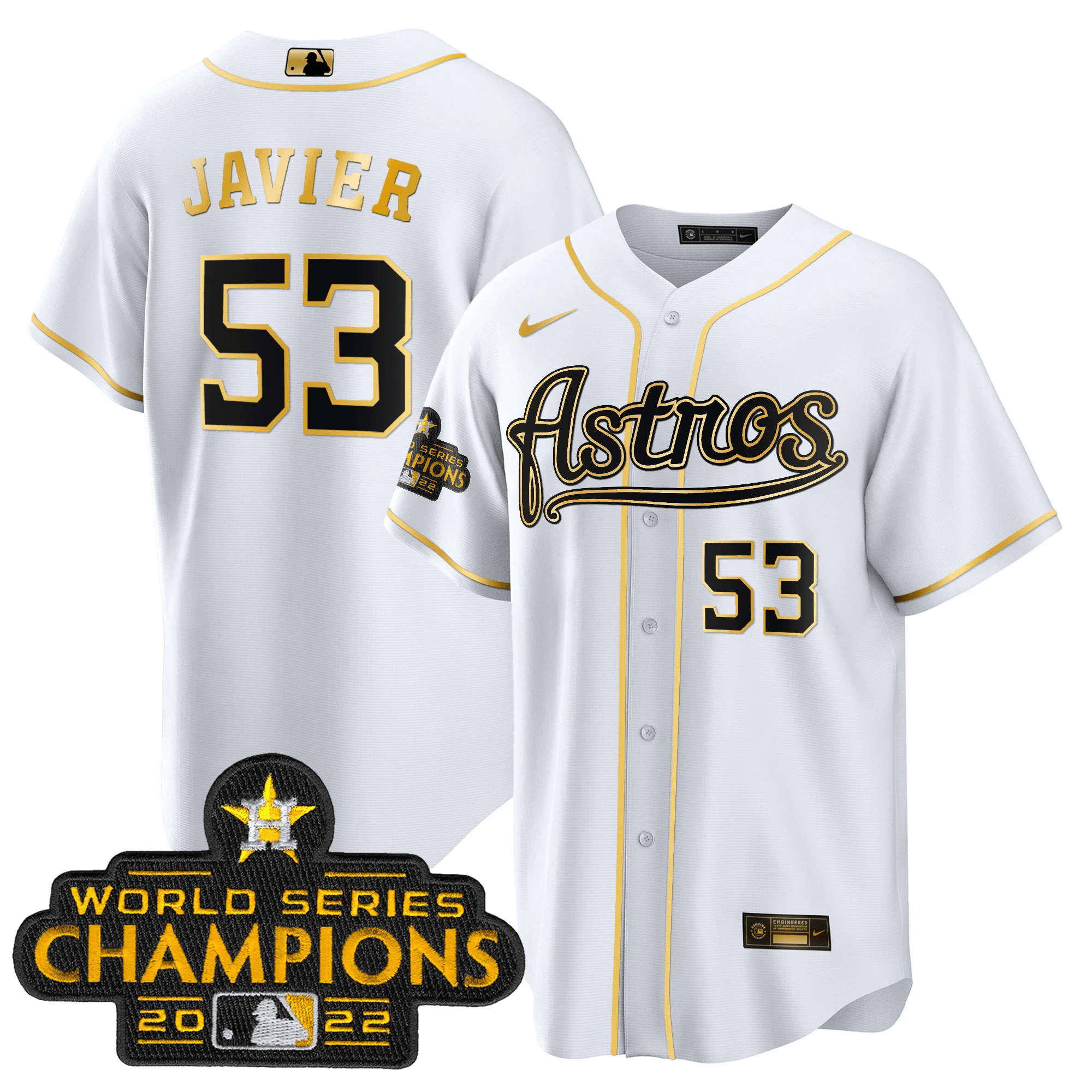 Men’s Champions & Throwback Patch Gold Jersey V2