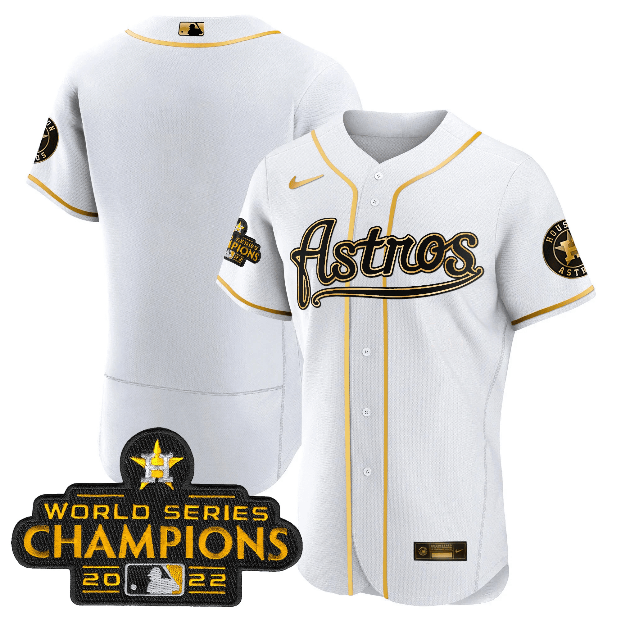 Men’s Champions & Throwback Patch Gold Jersey V2