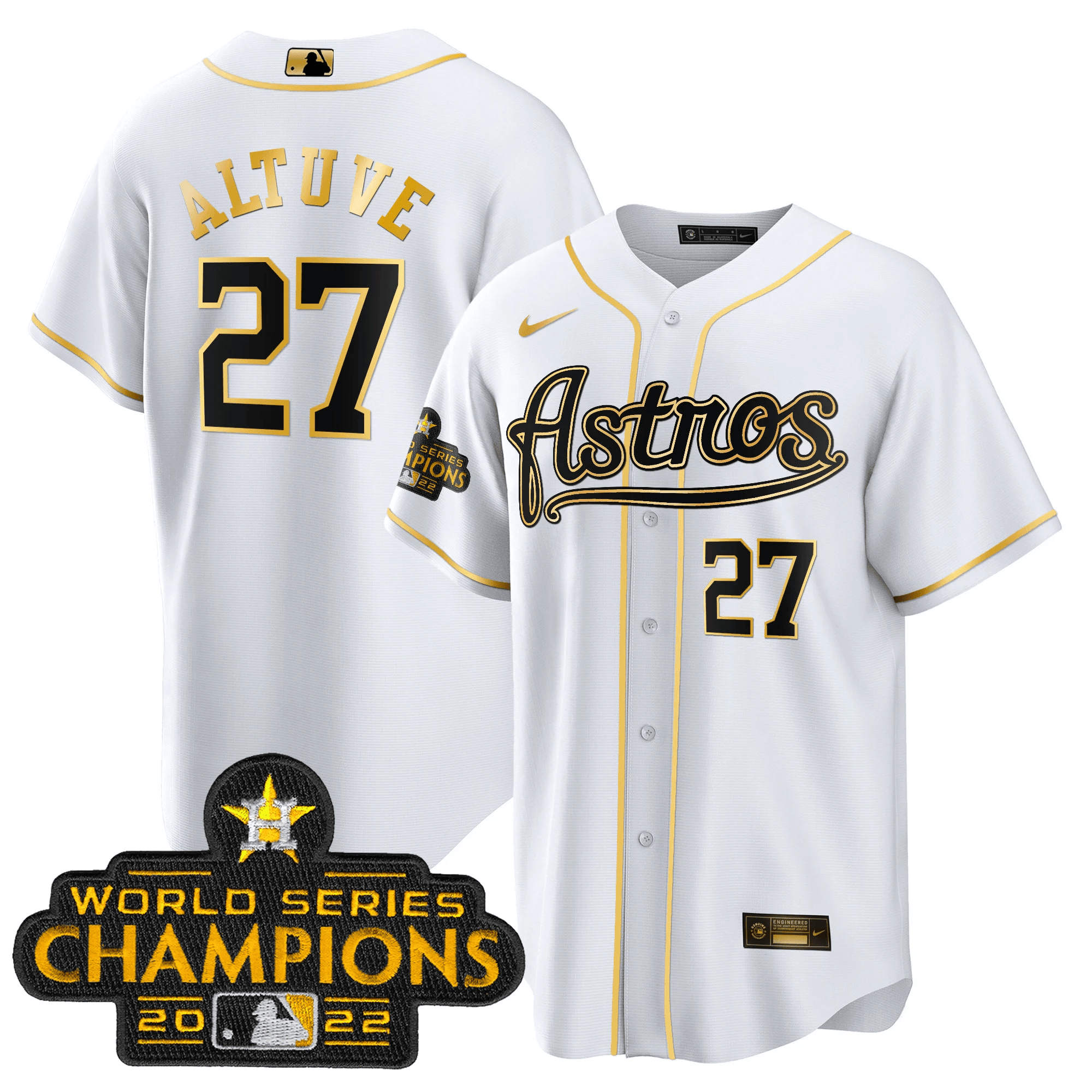 Men’s Champions & Throwback Patch Gold Jersey V2