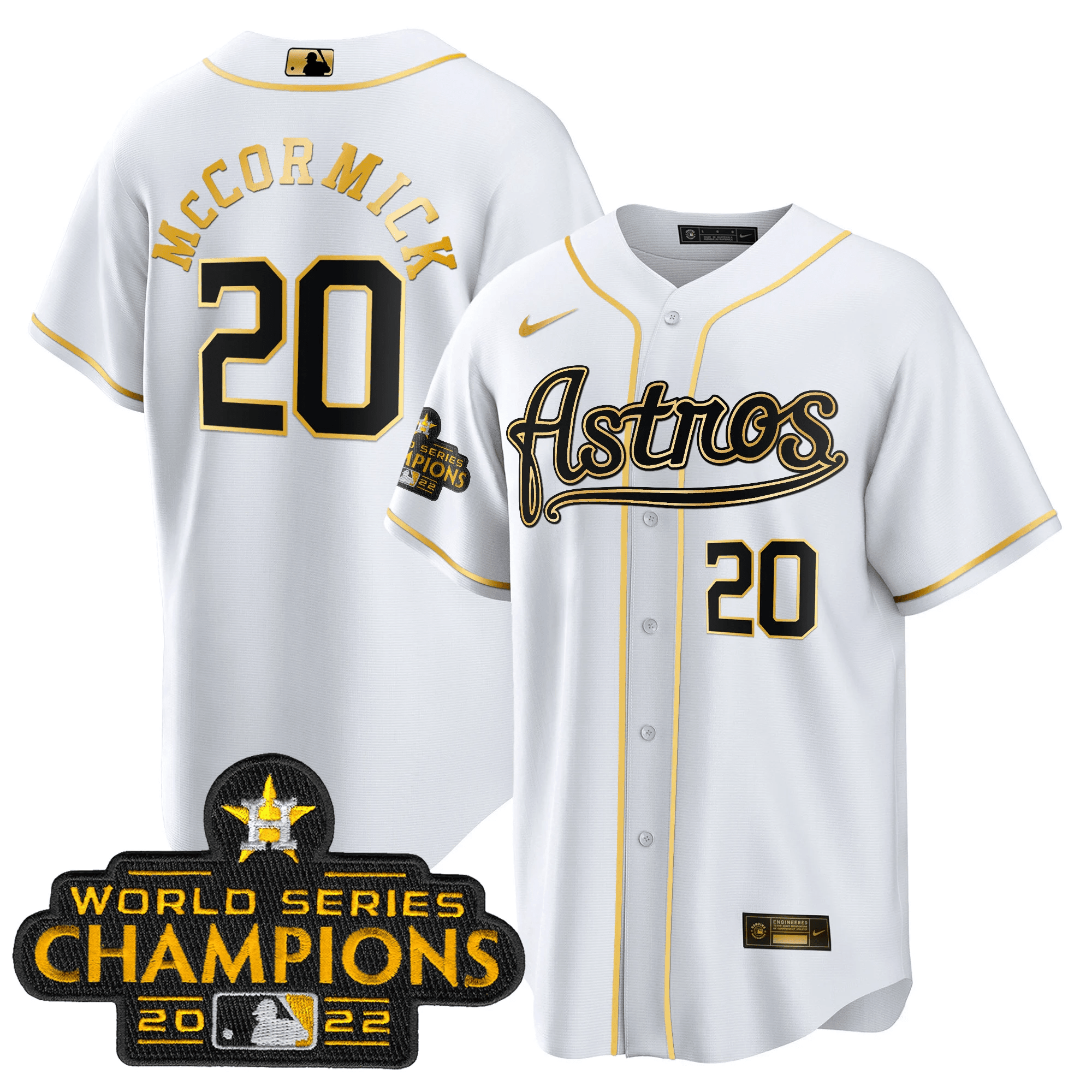 Men’s Champions & Throwback Patch Gold Jersey V2