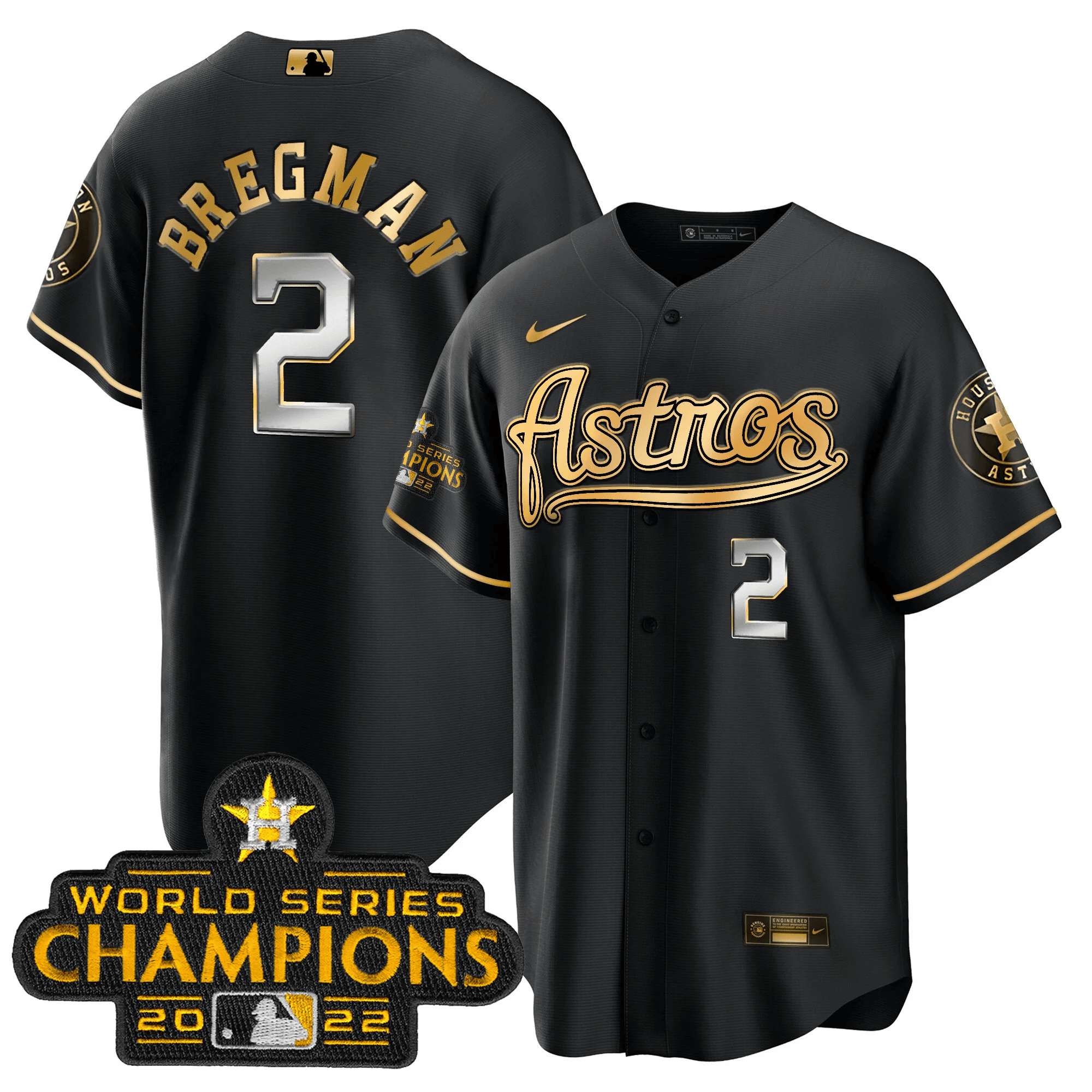 Men’s Champions & Throwback Patch Gold Jersey V2