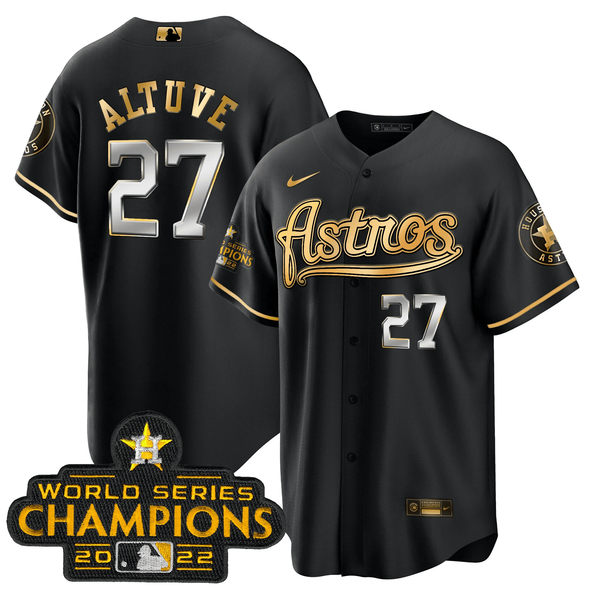Men’s Champions & Throwback Patch Gold Jersey V2