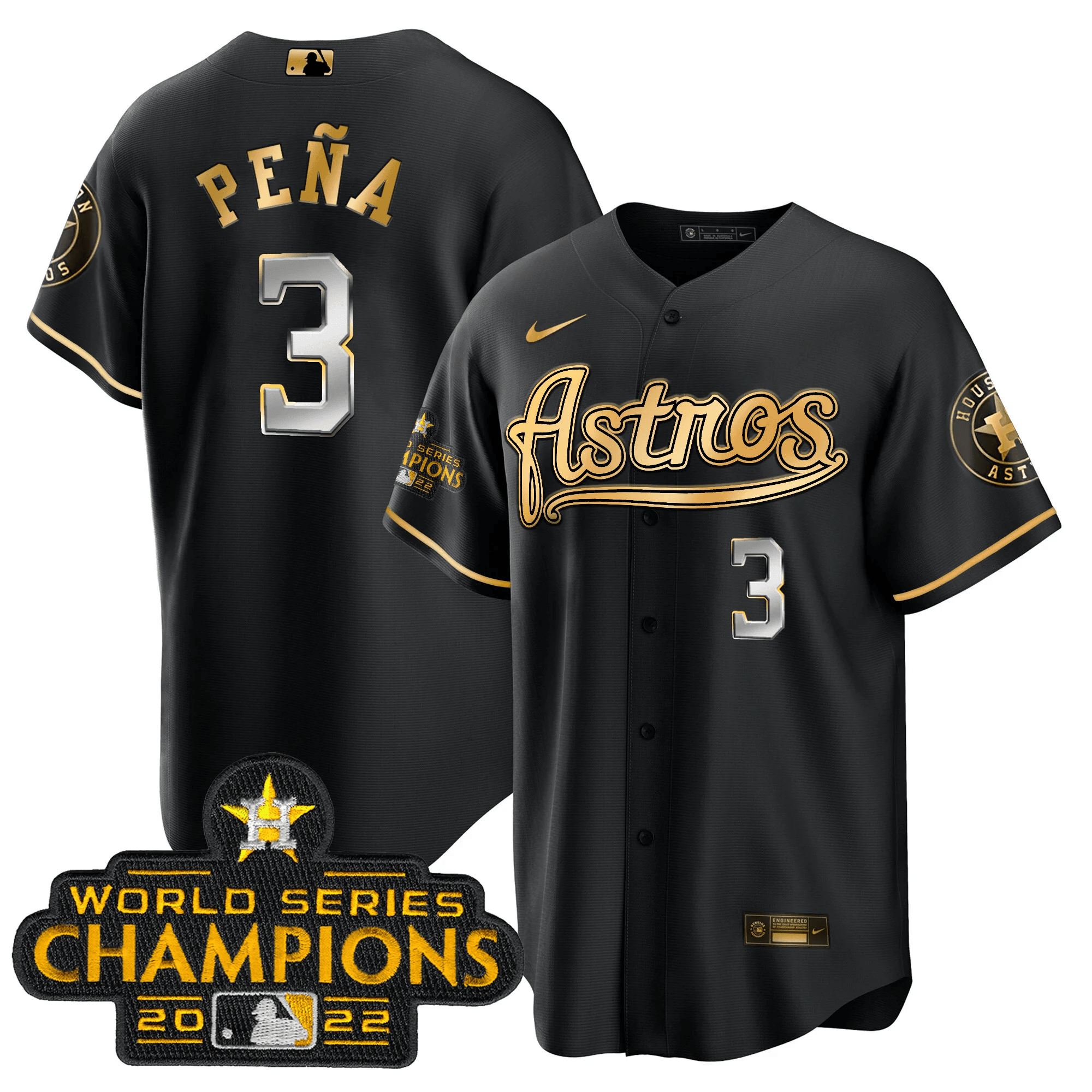 Men’s Champions & Throwback Patch Gold Jersey V2