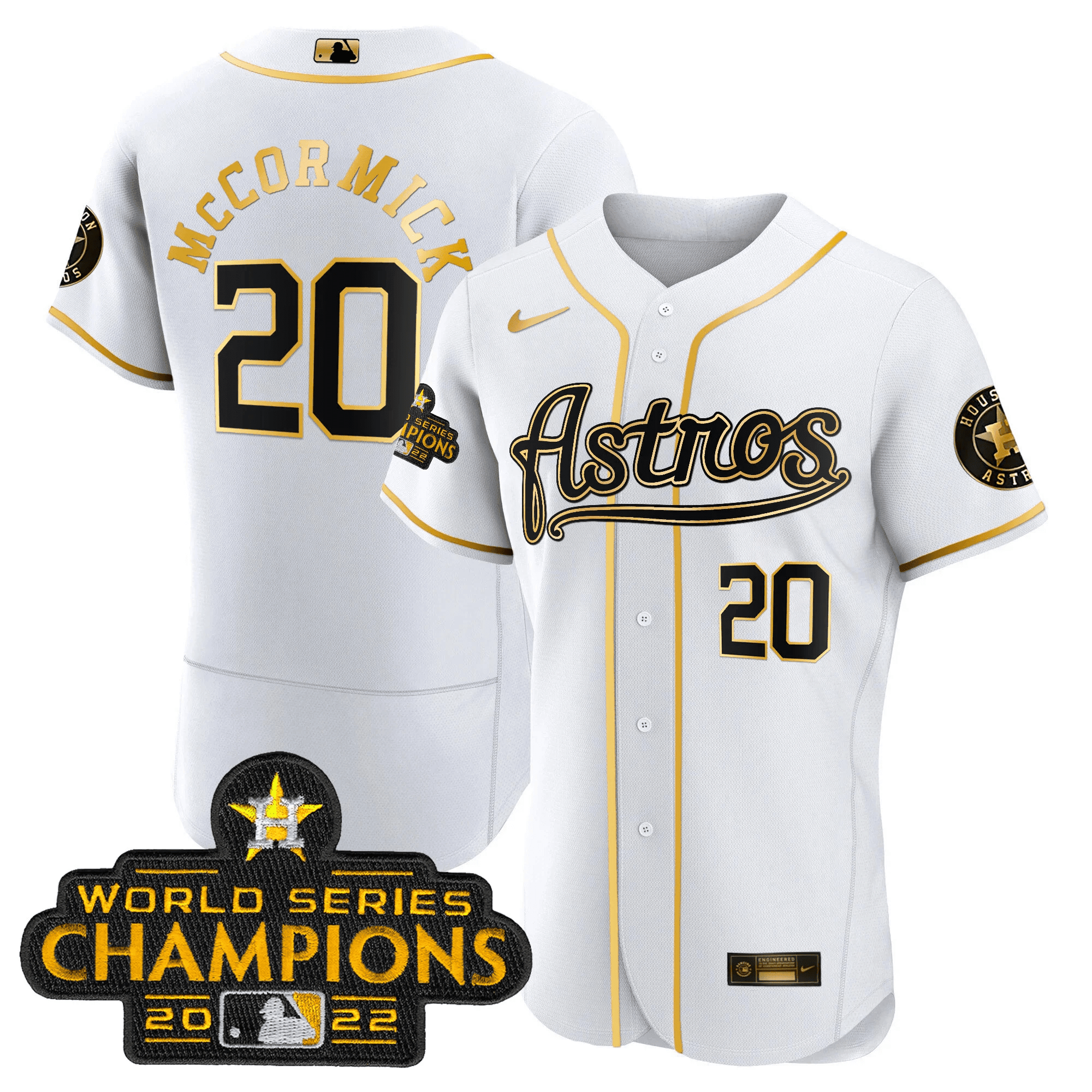 Men’s Champions & Throwback Patch Gold Jersey V2
