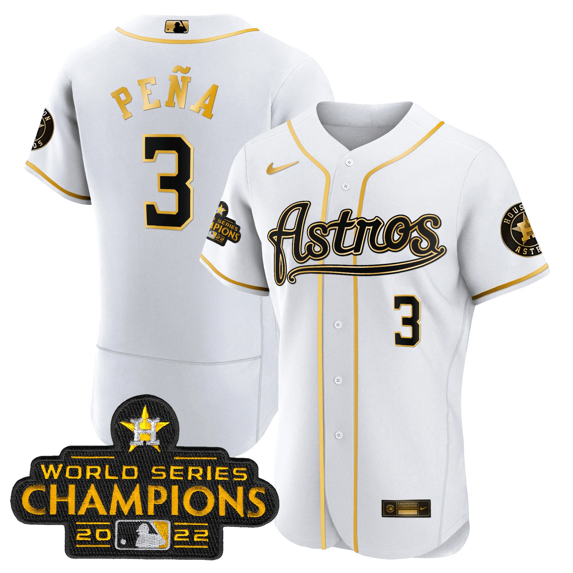 Men’s Champions & Throwback Patch Gold Jersey V2
