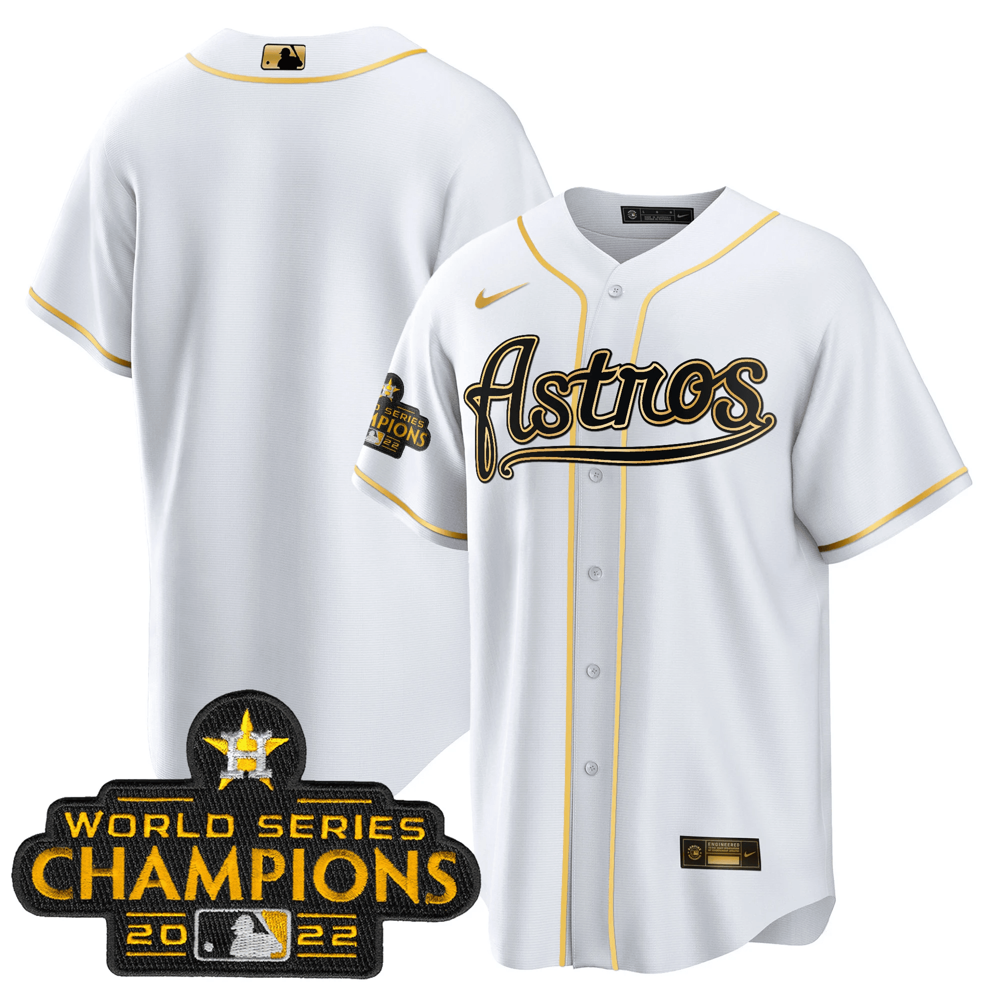 Men’s Champions & Throwback Patch Gold Jersey V2
