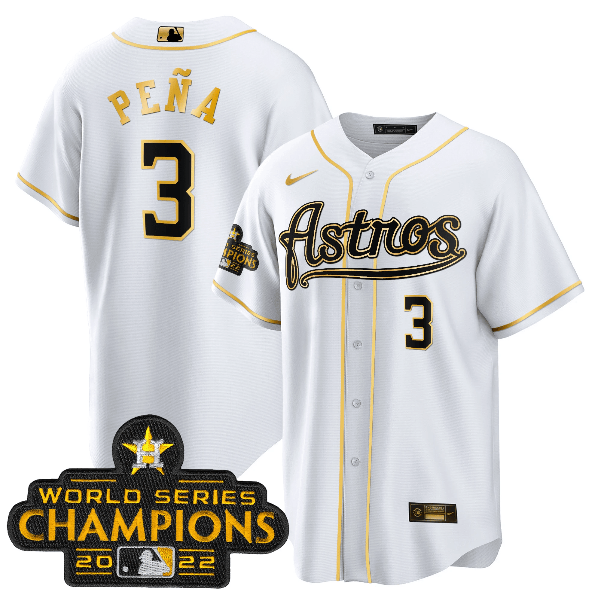 Men’s Champions & Throwback Patch Gold Jersey V2
