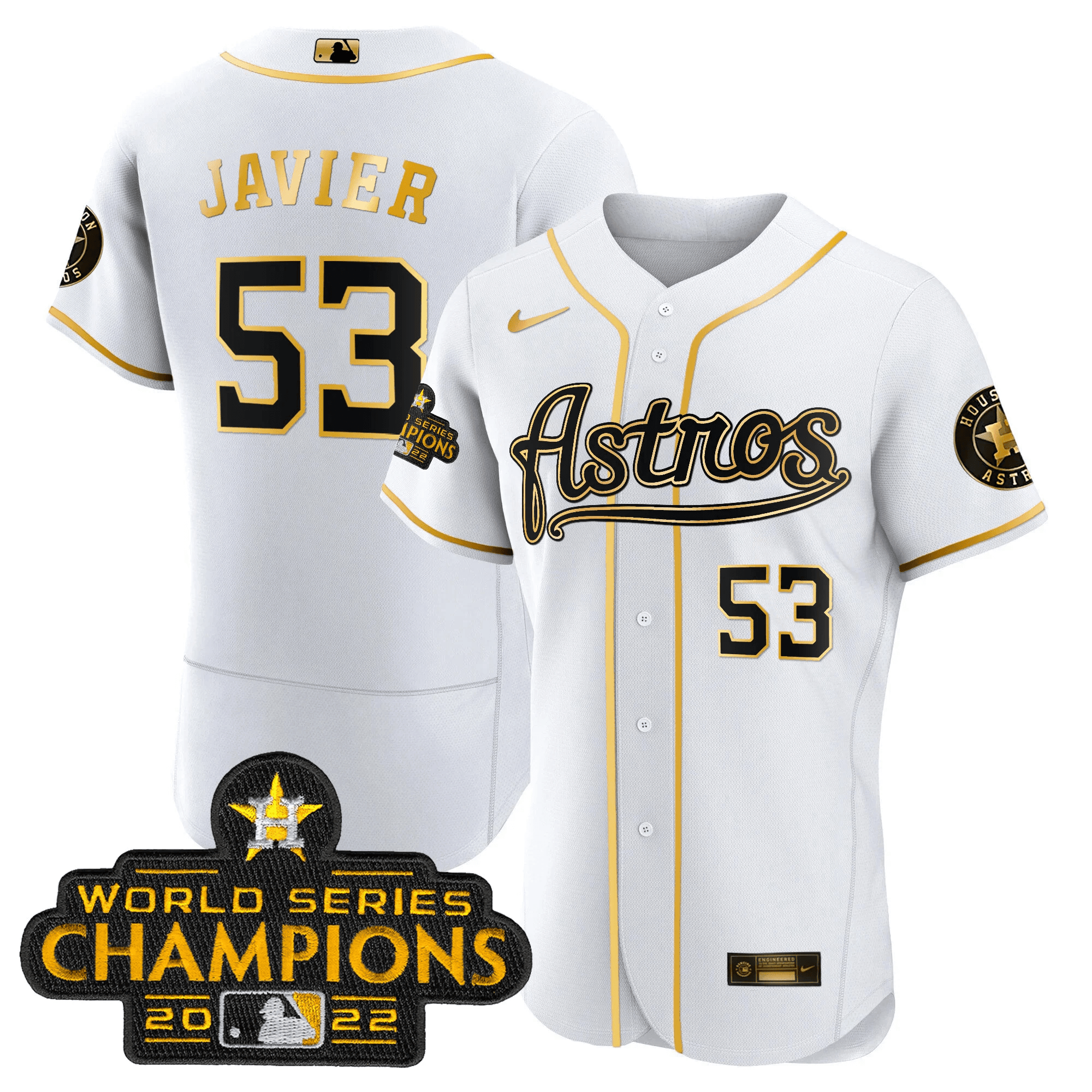 Men’s Champions & Throwback Patch Gold Jersey V2