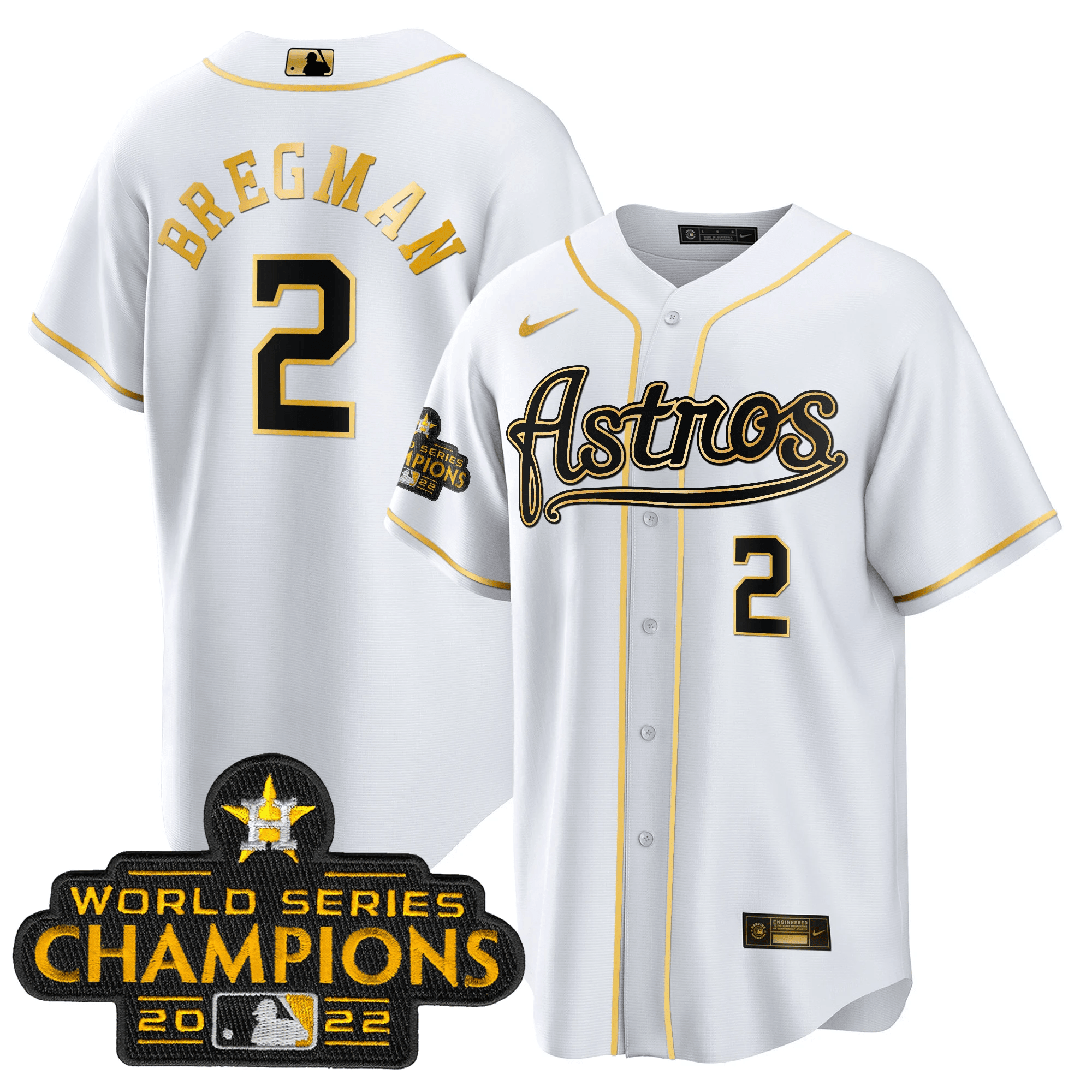 Men’s Champions & Throwback Patch Gold Jersey V2