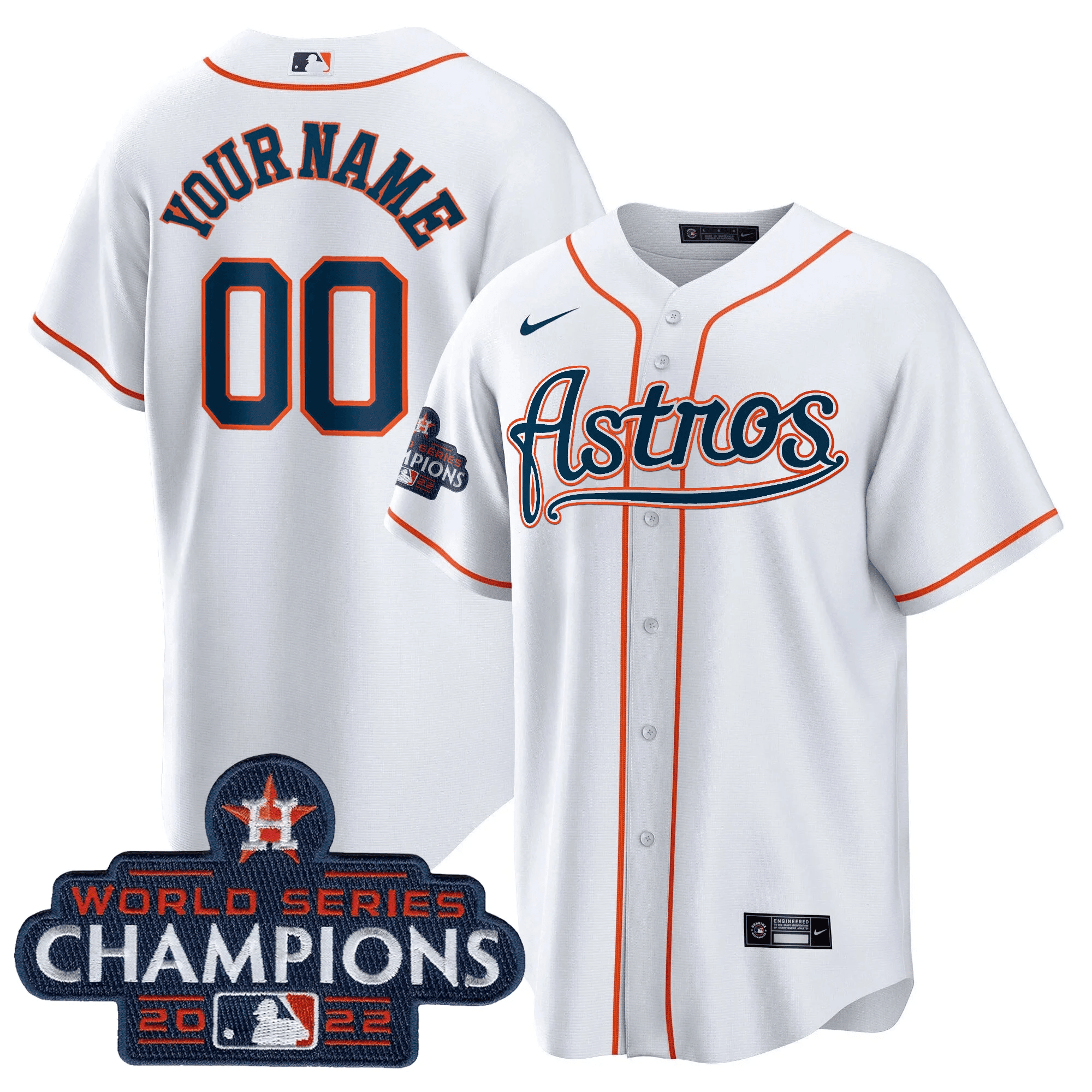 Champions & Throwback Patch Gold Custom Jersey V2