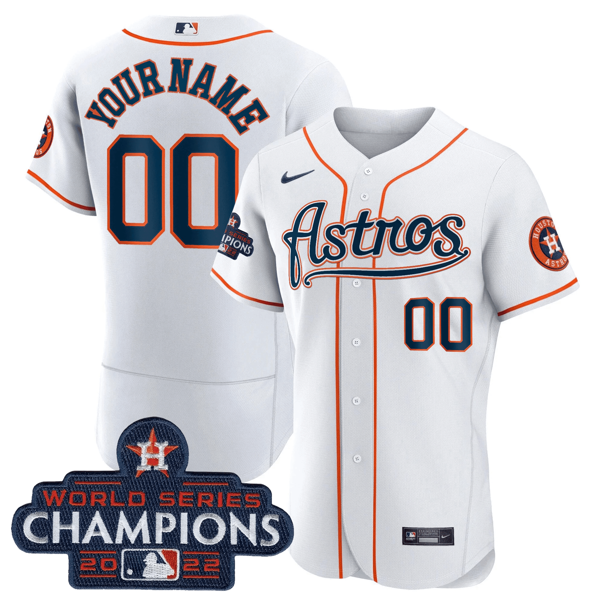 Champions & Throwback Patch Gold Custom Jersey V2