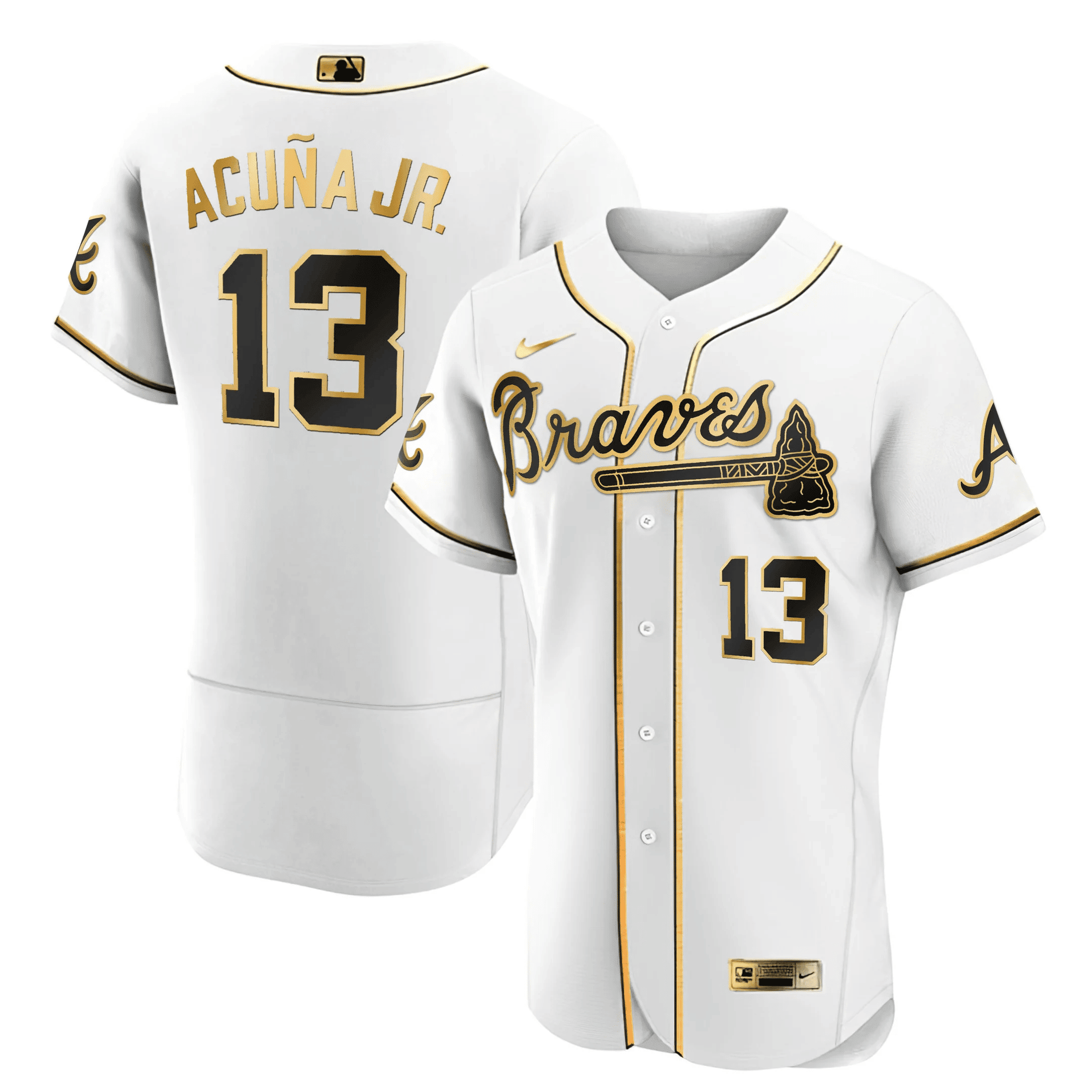 Ronald Acuña Jr. Atlanta Black Gold Jersey