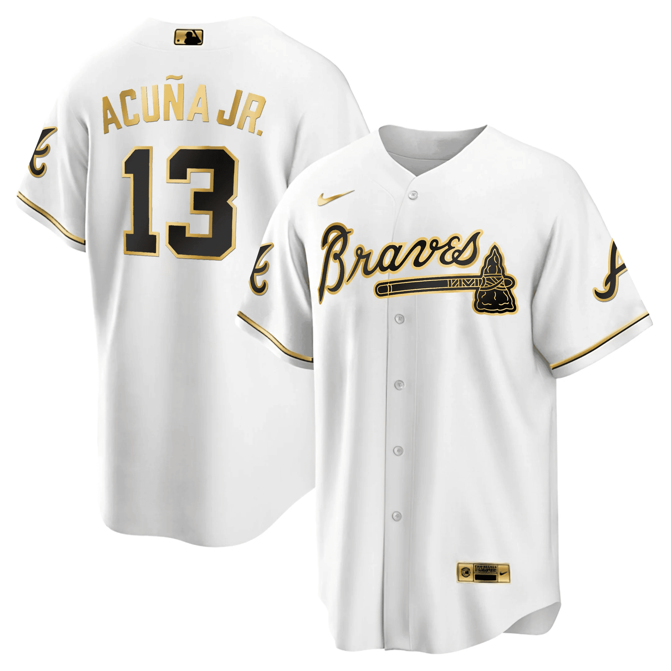 Ronald Acuña Jr. Atlanta Black Gold Jersey