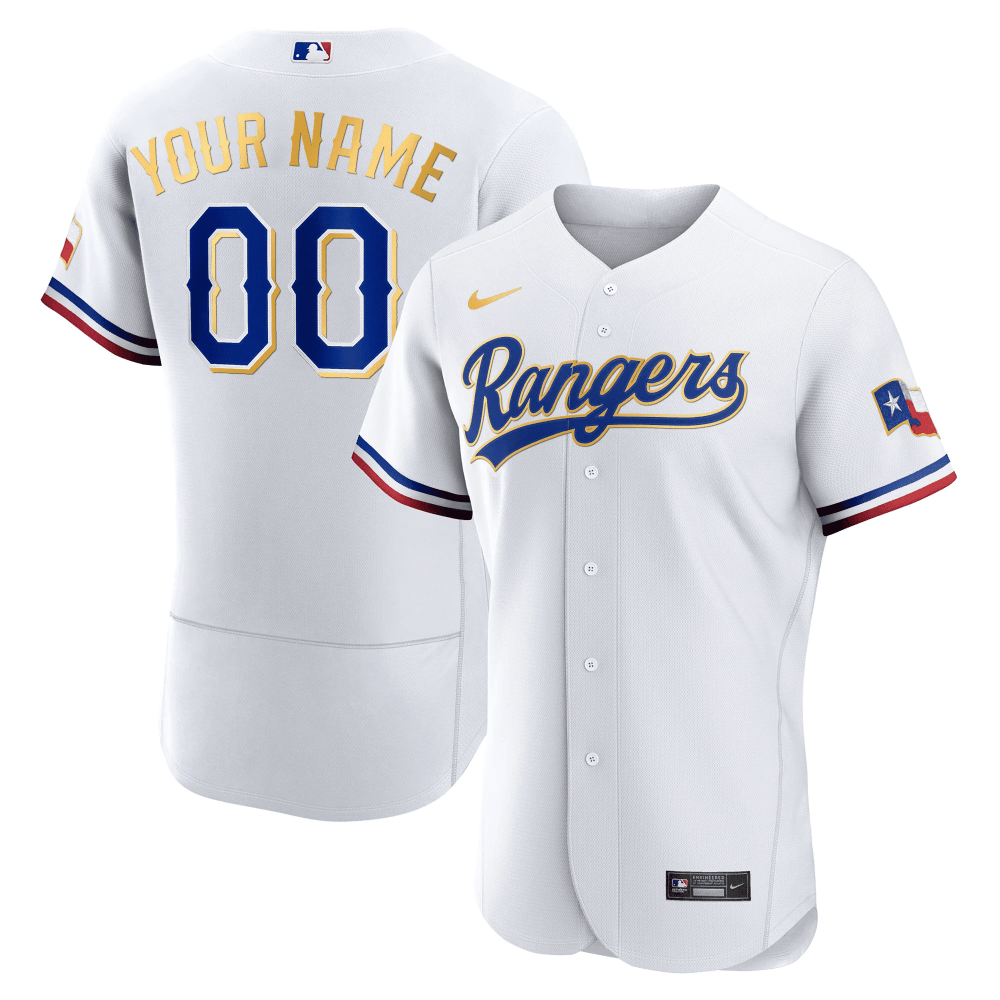 Texas 2023 Gold Trim Custom Jersey