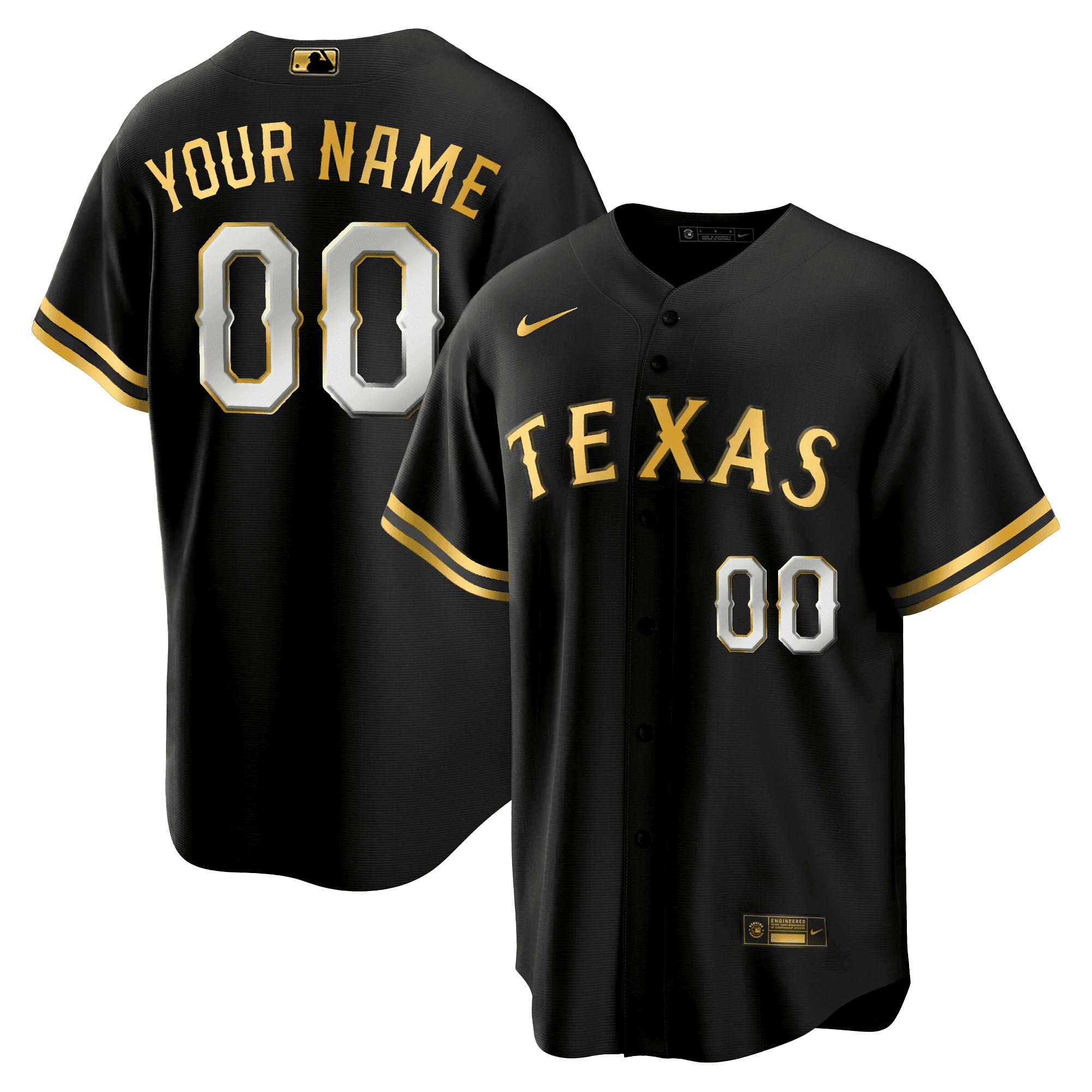 Texas 2023 Gold Custom Jersey