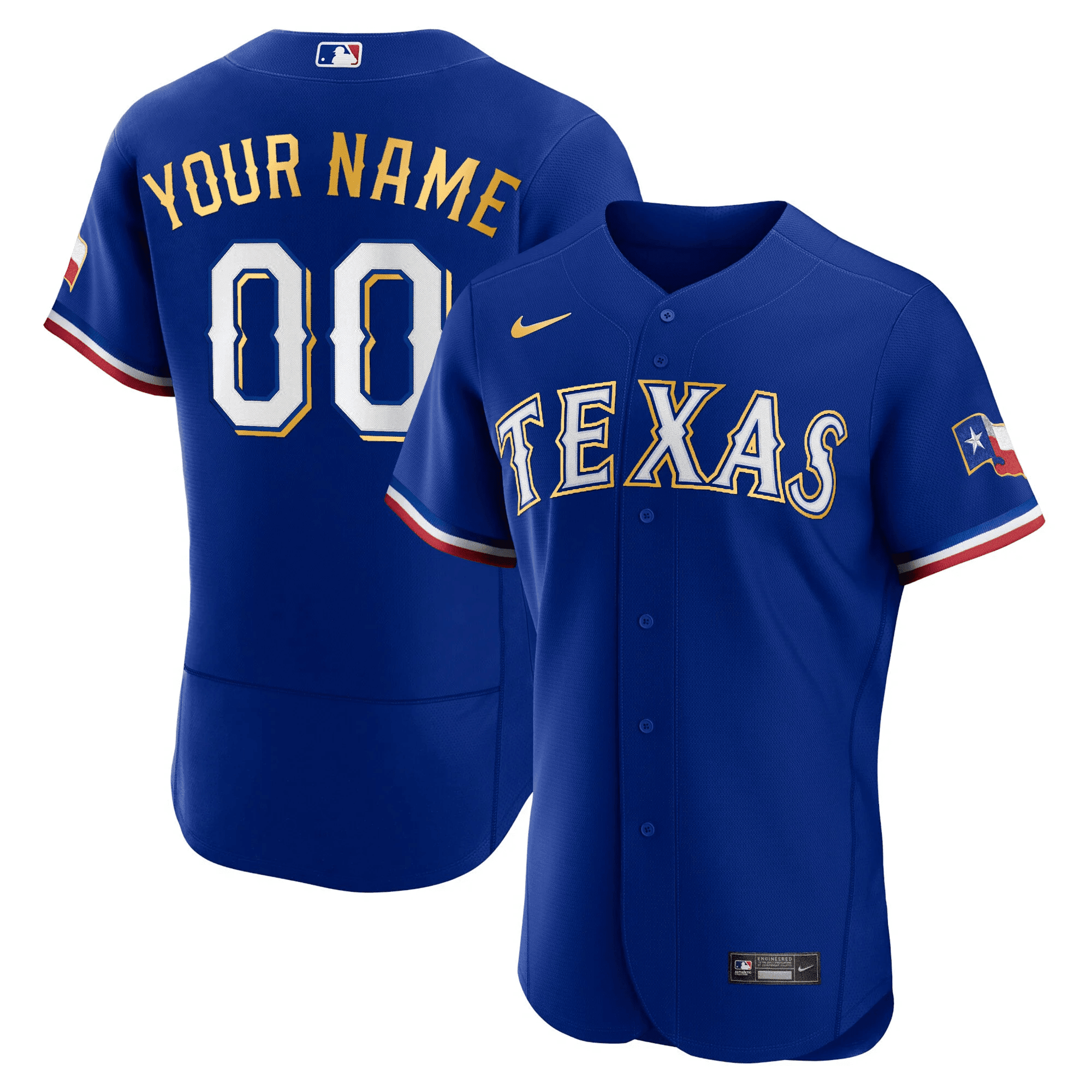 Texas 2023 Gold Trim Custom Jersey