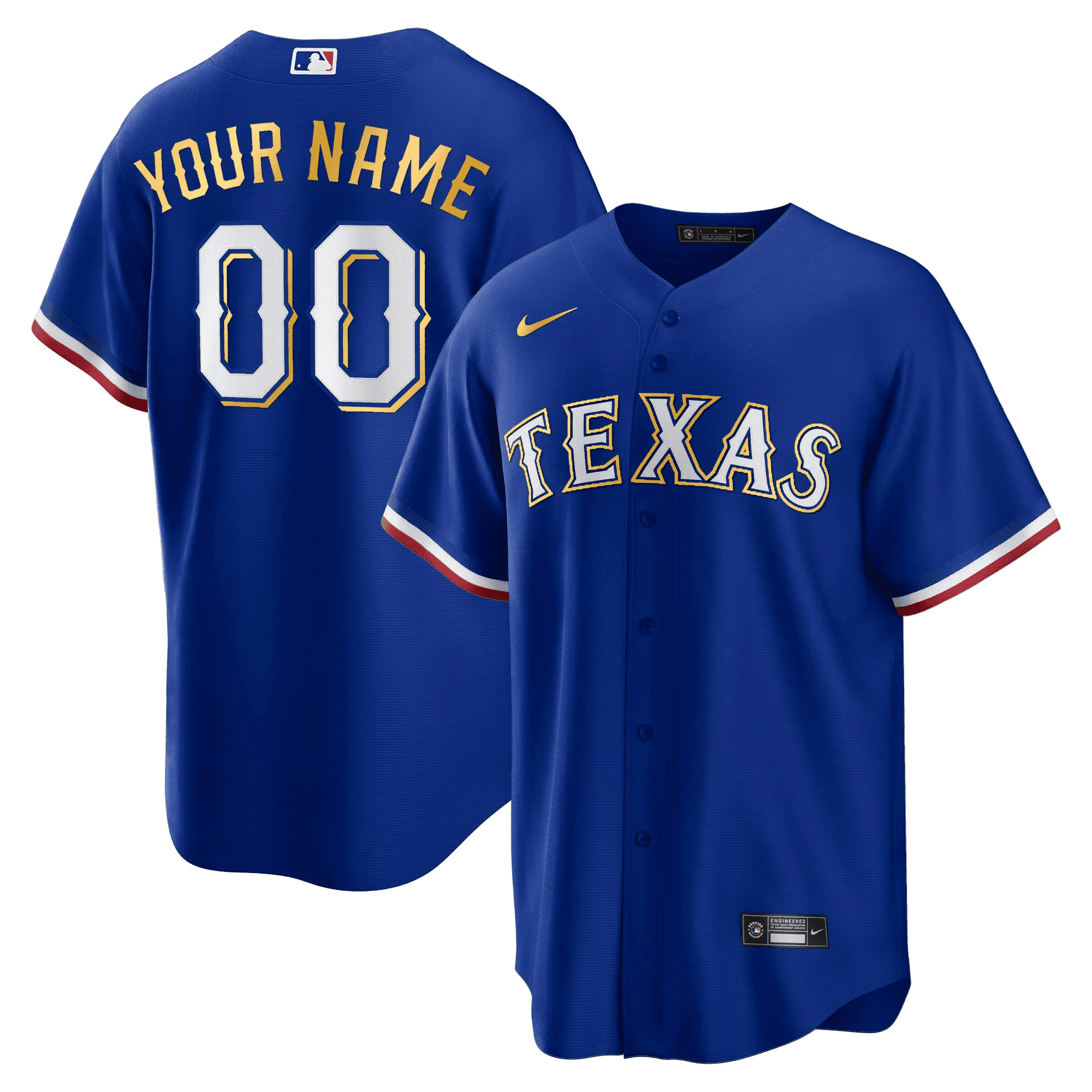 Texas 2023 Gold Trim Custom Jersey