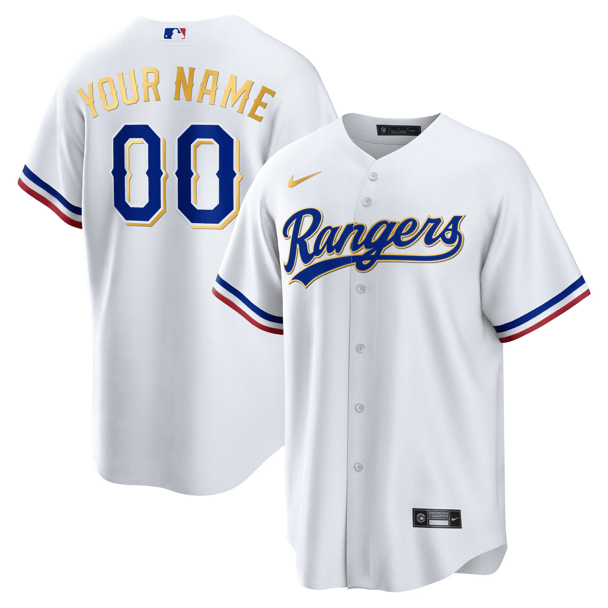 Texas 2023 Gold Trim Custom Jersey