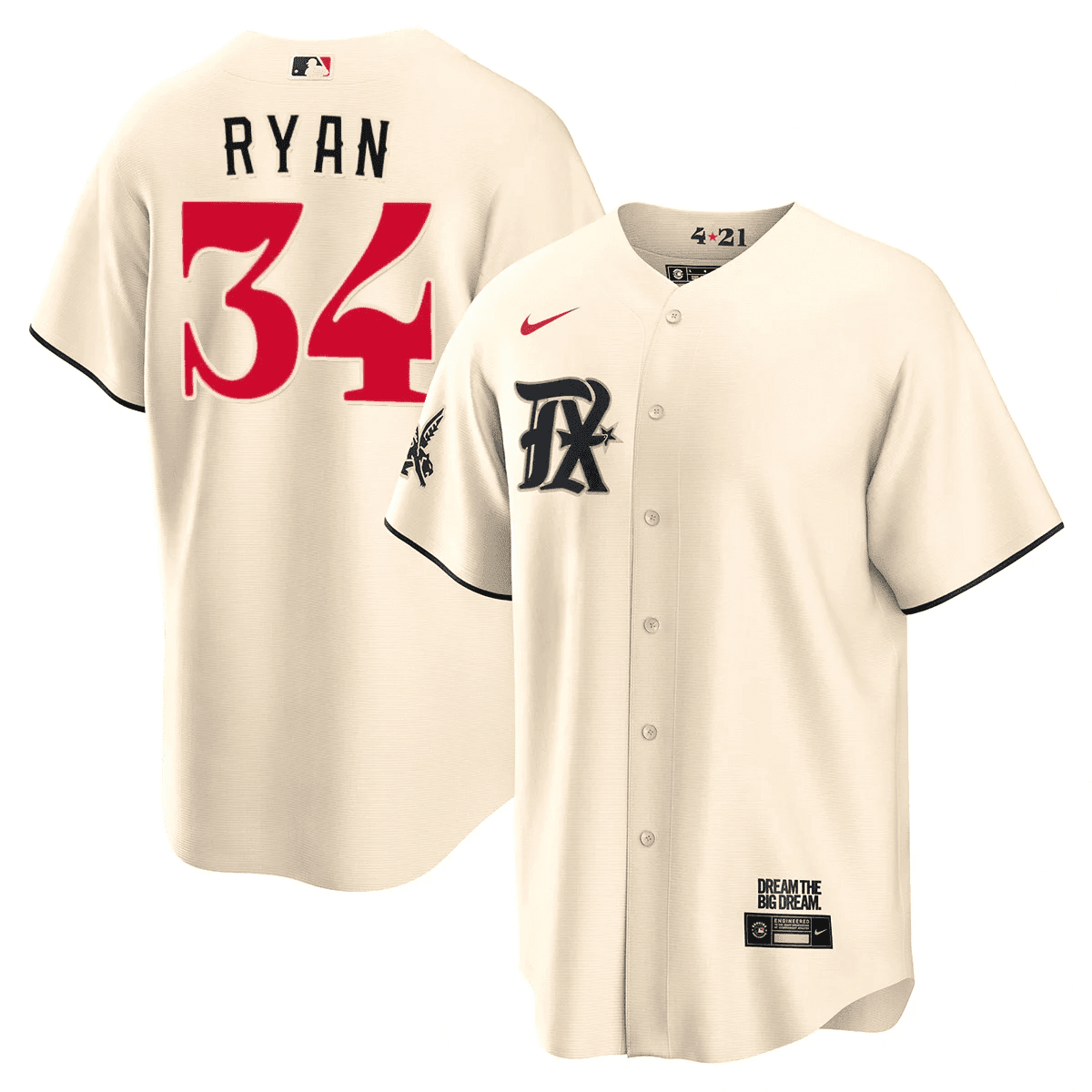 Men’s Texas Cream 2023 City Connect Limited Jersey