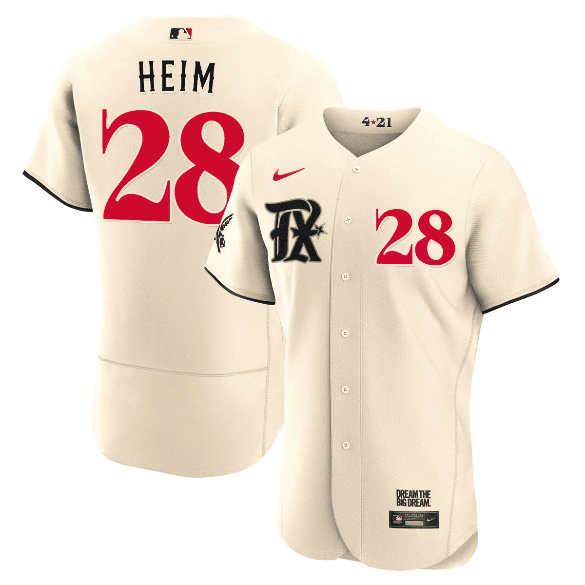 Men’s Texas Cream 2023 City Connect Limited Jersey