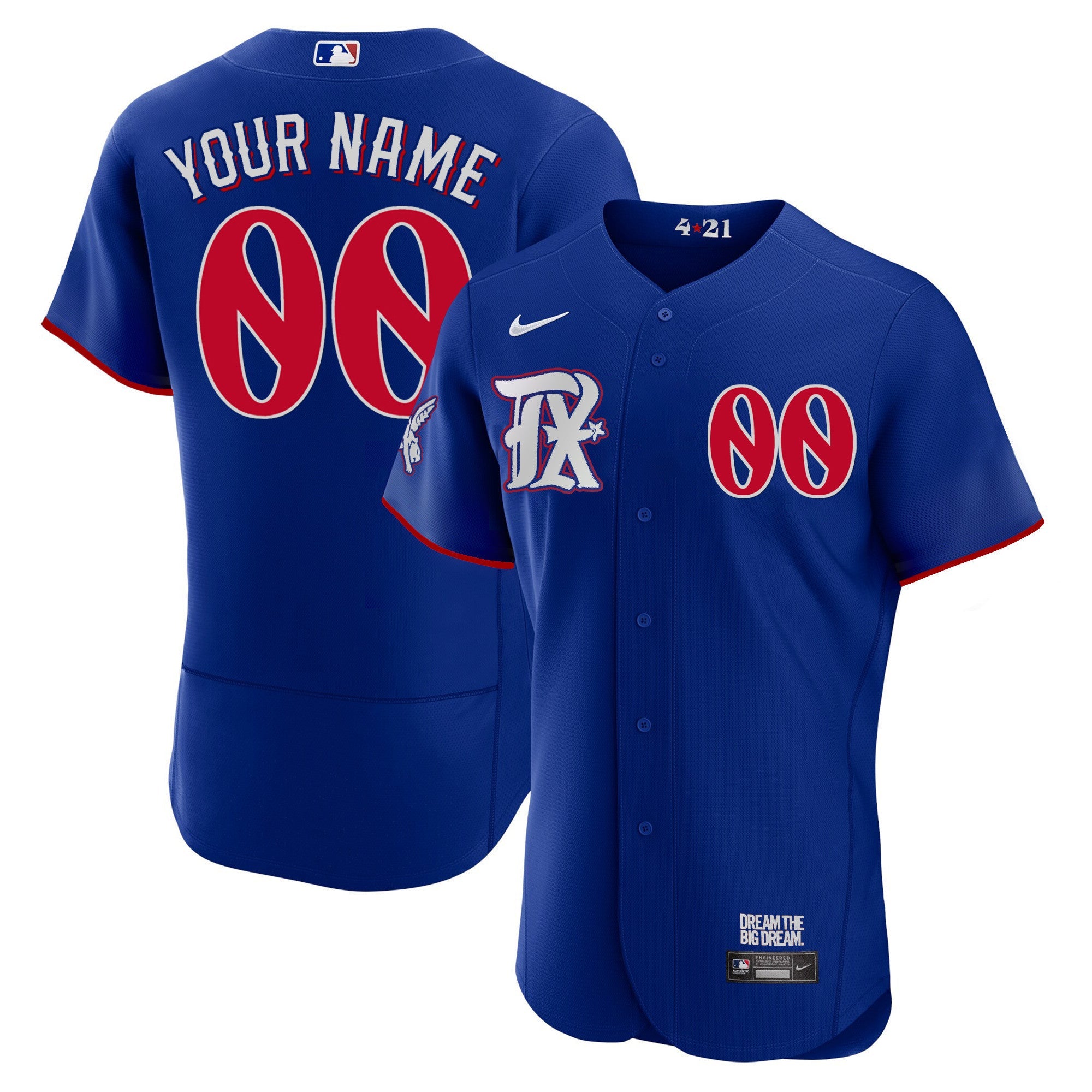 Texas 2023 City Connect Collection Custom Jersey