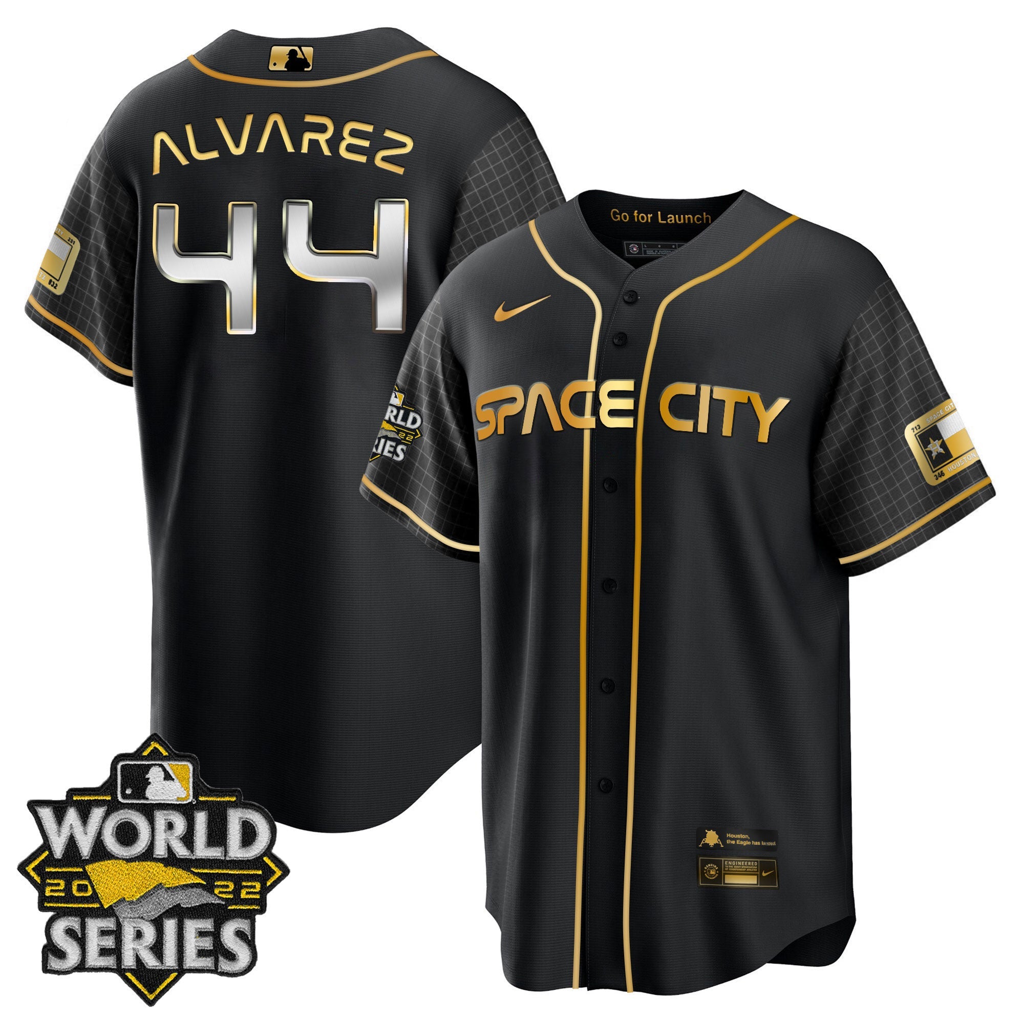 Youth’s Houston Space City Gold 2022 World Series Jersey