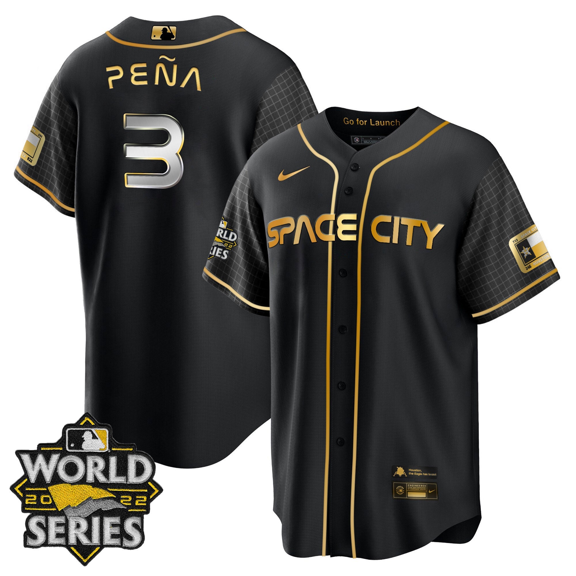 Youth’s Houston Space City Gold 2022 World Series Jersey