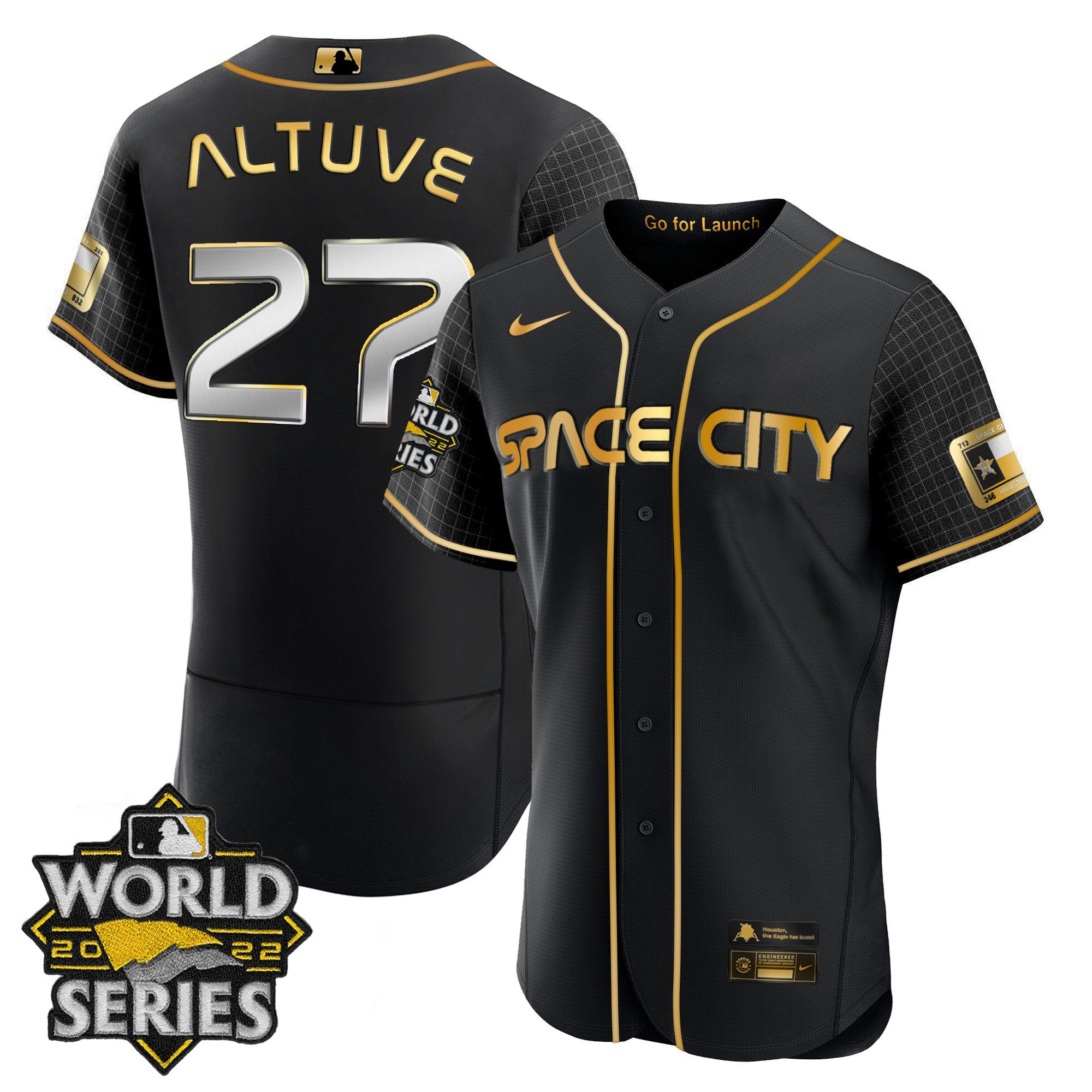 Youth’s Houston Space City Gold 2022 World Series Jersey